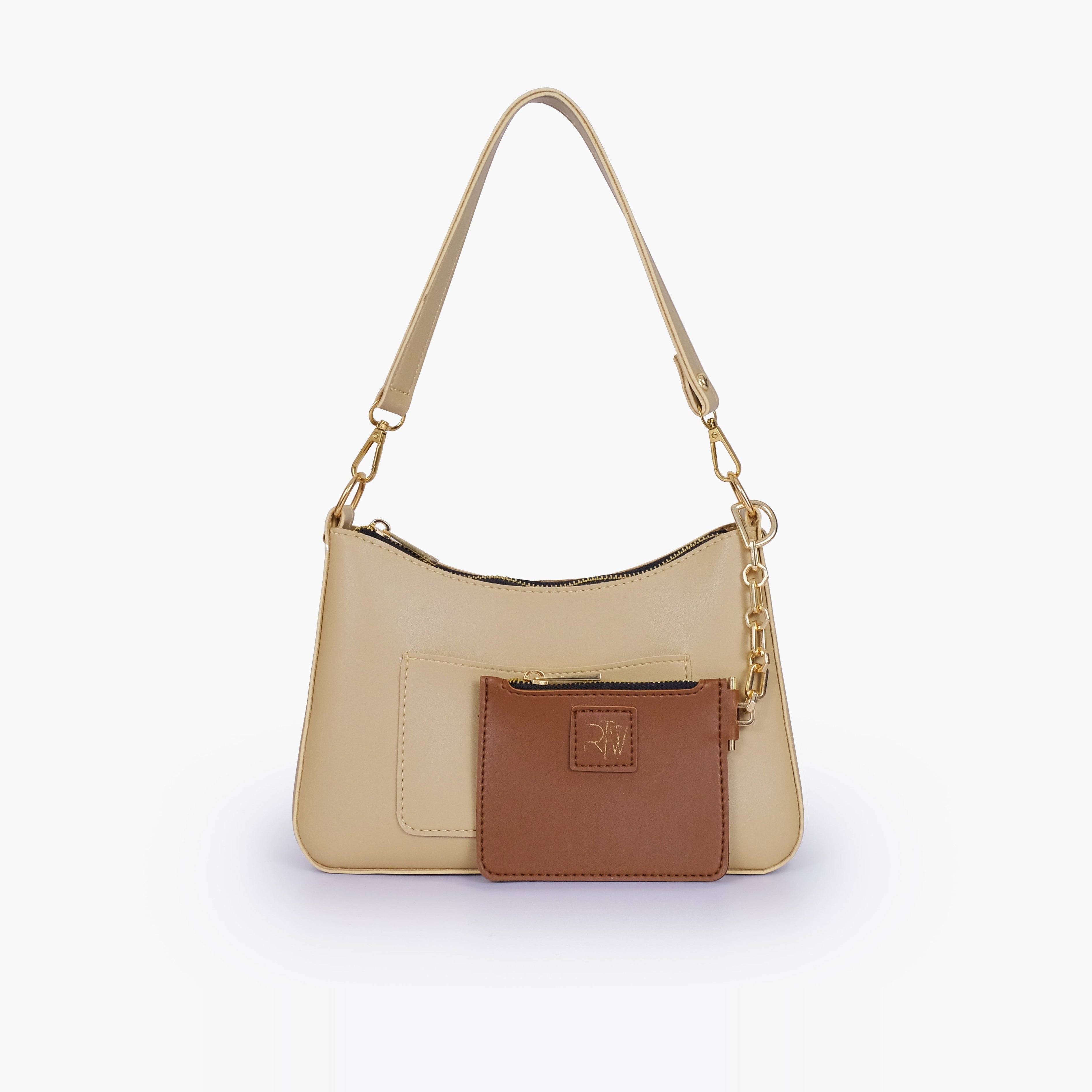 Off-white hobo evening bag