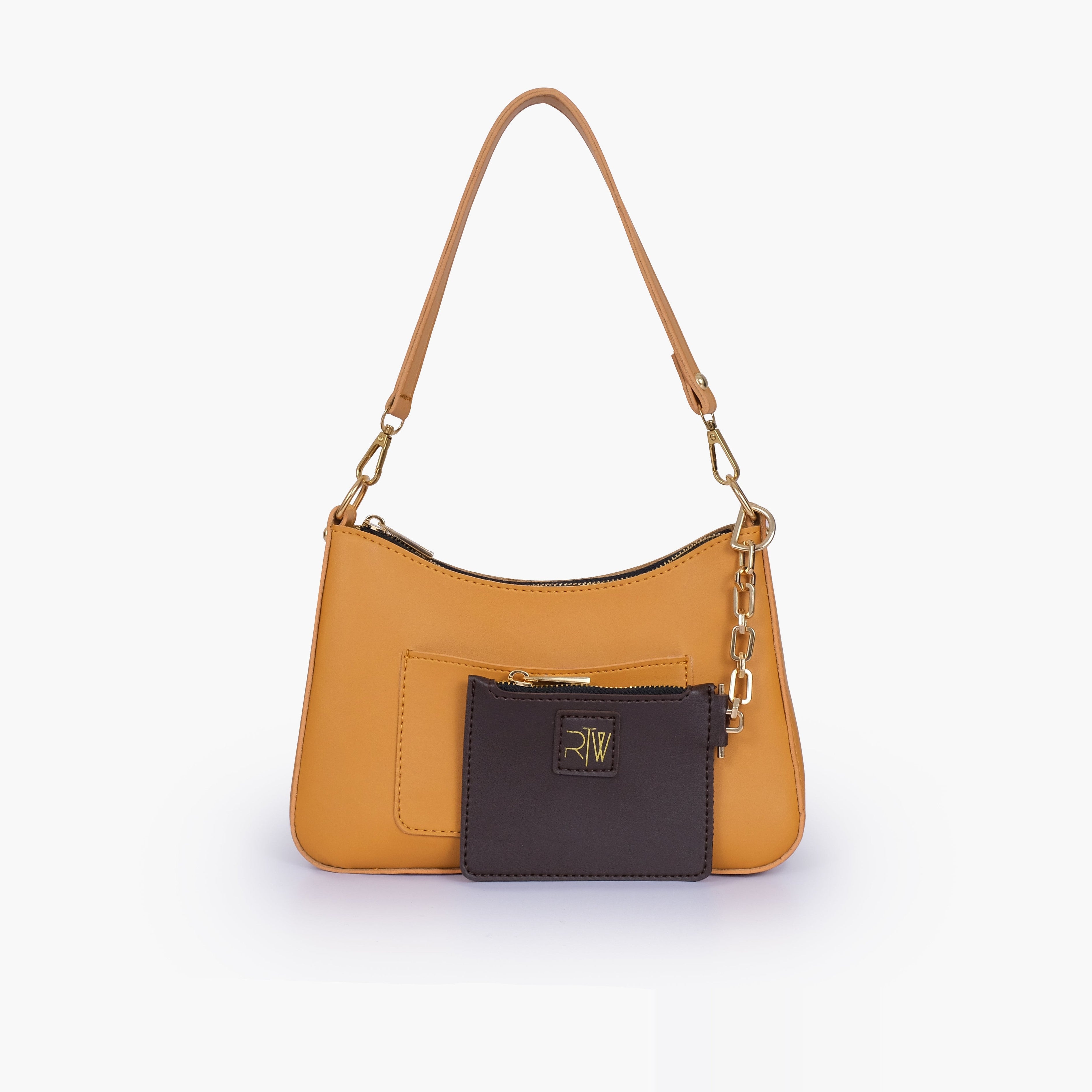 Mustard hobo evening bag