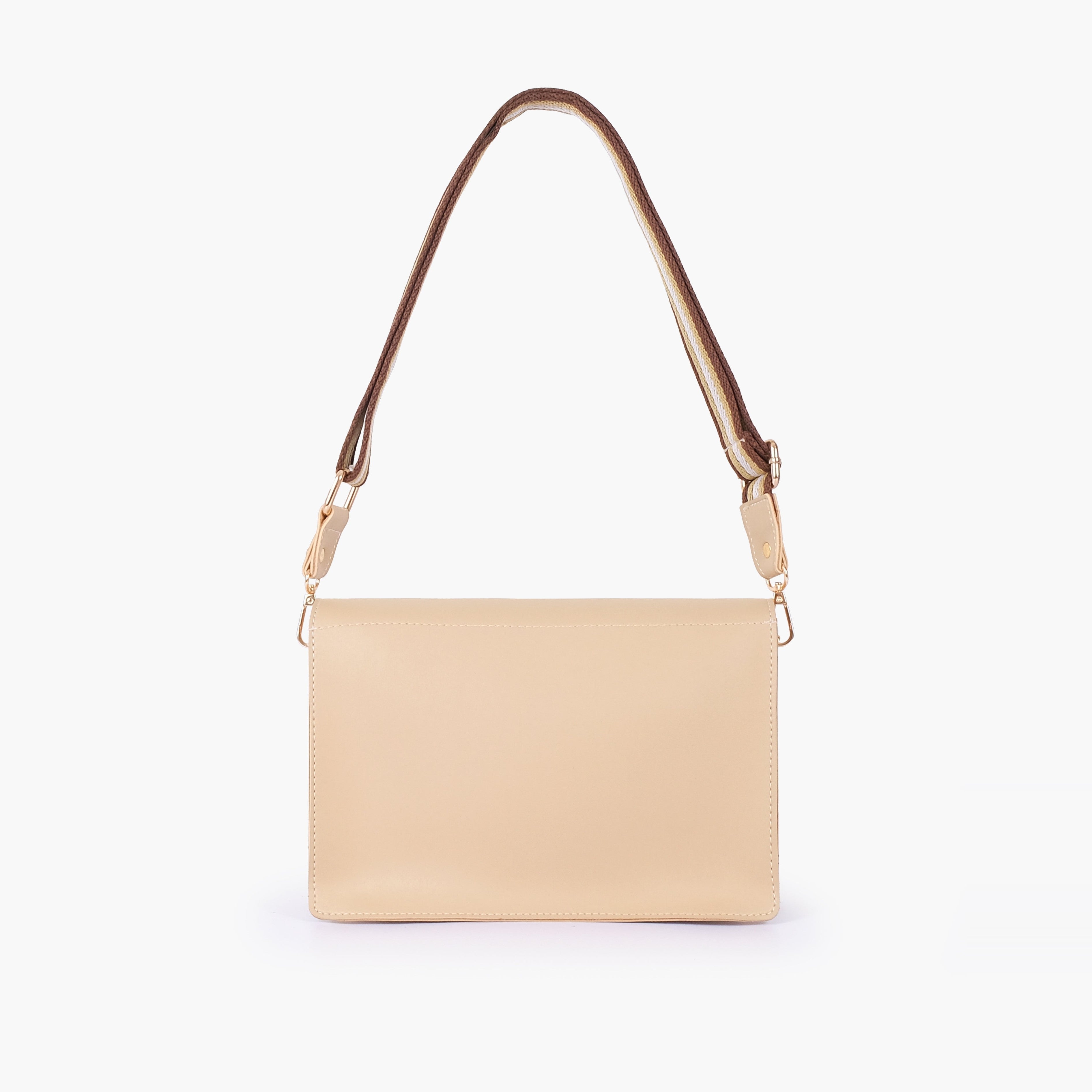 Off-white half flap cross-body bag