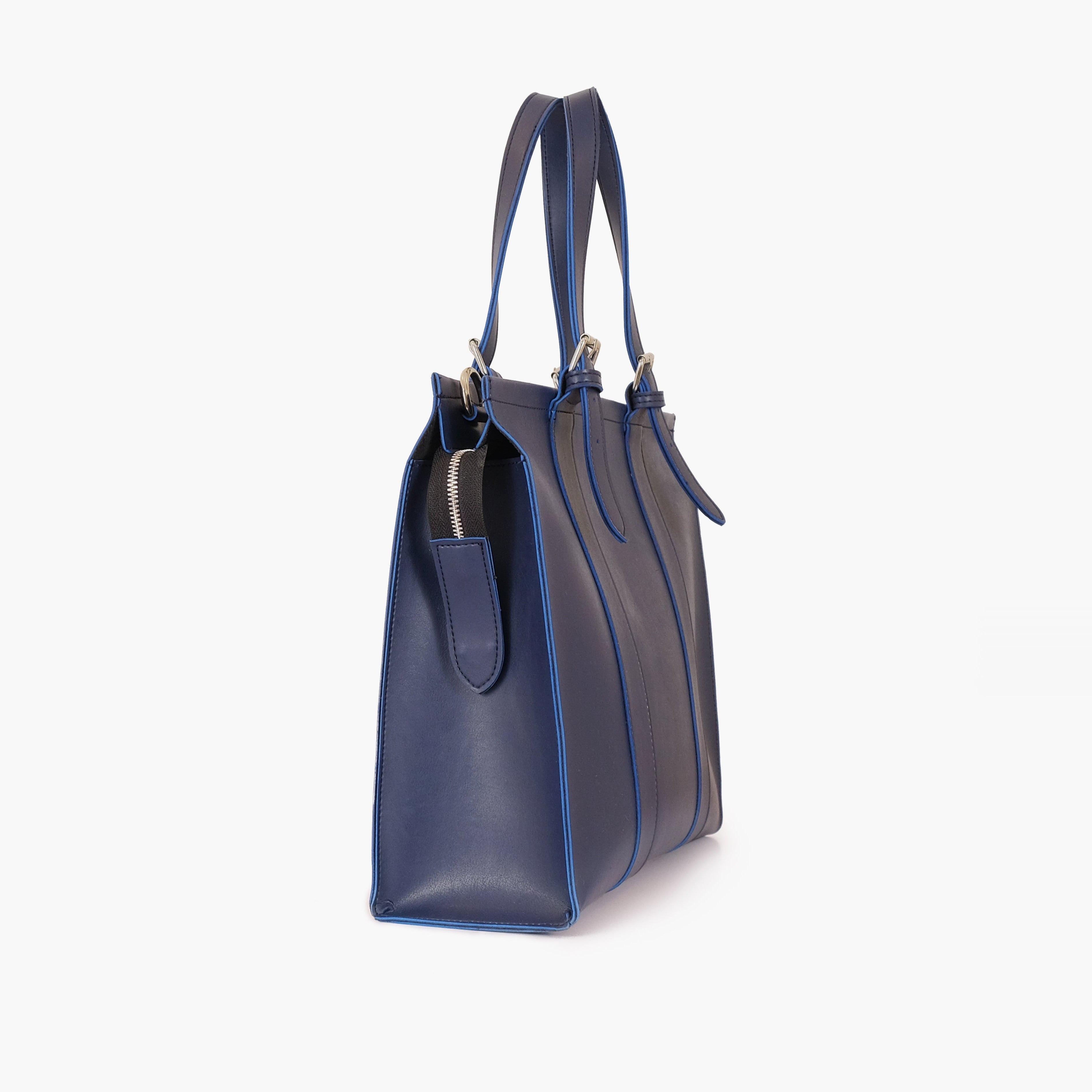 Blue laptop bag with sleeve