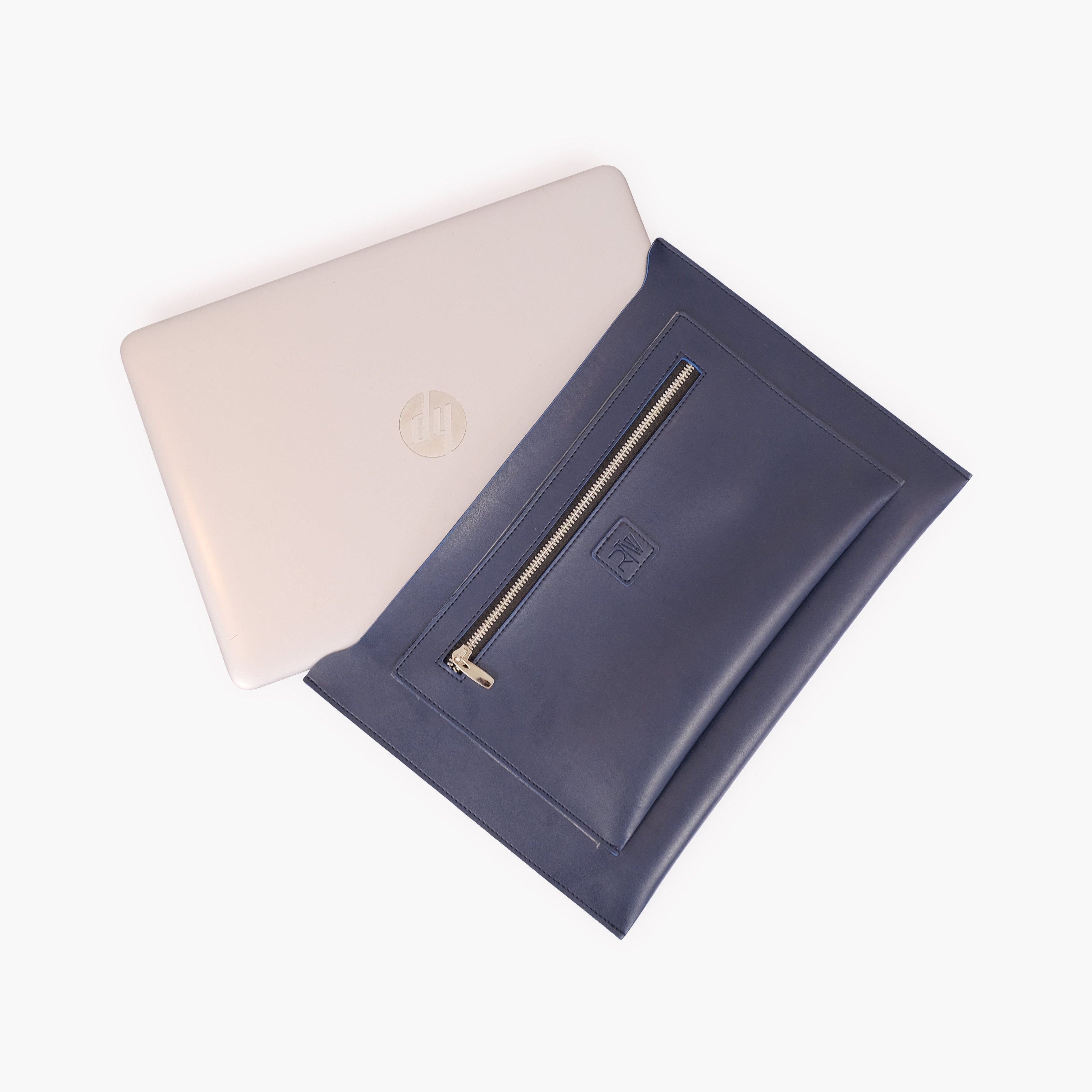 Blue laptop bag with sleeve