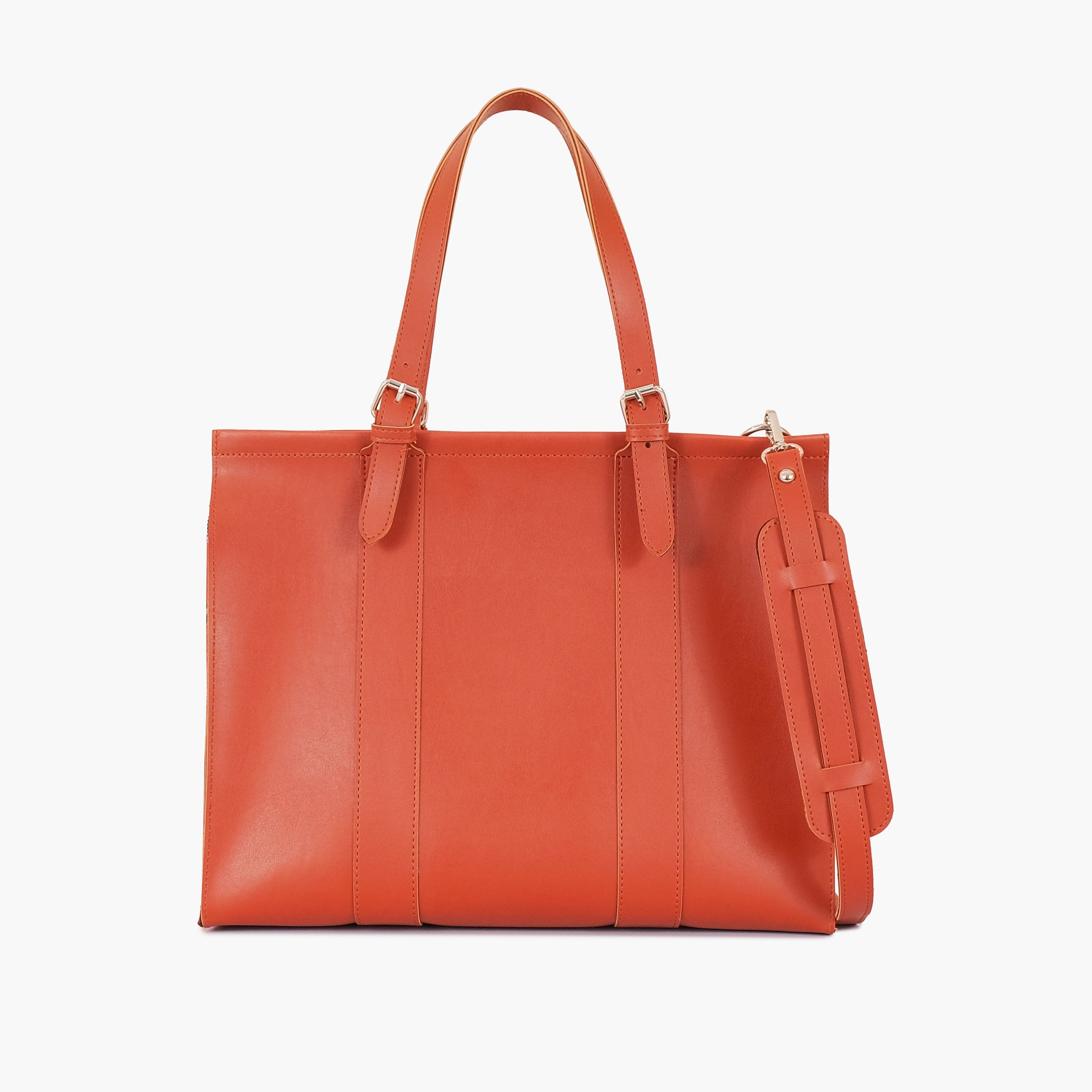 Rust laptop bag with sleeve