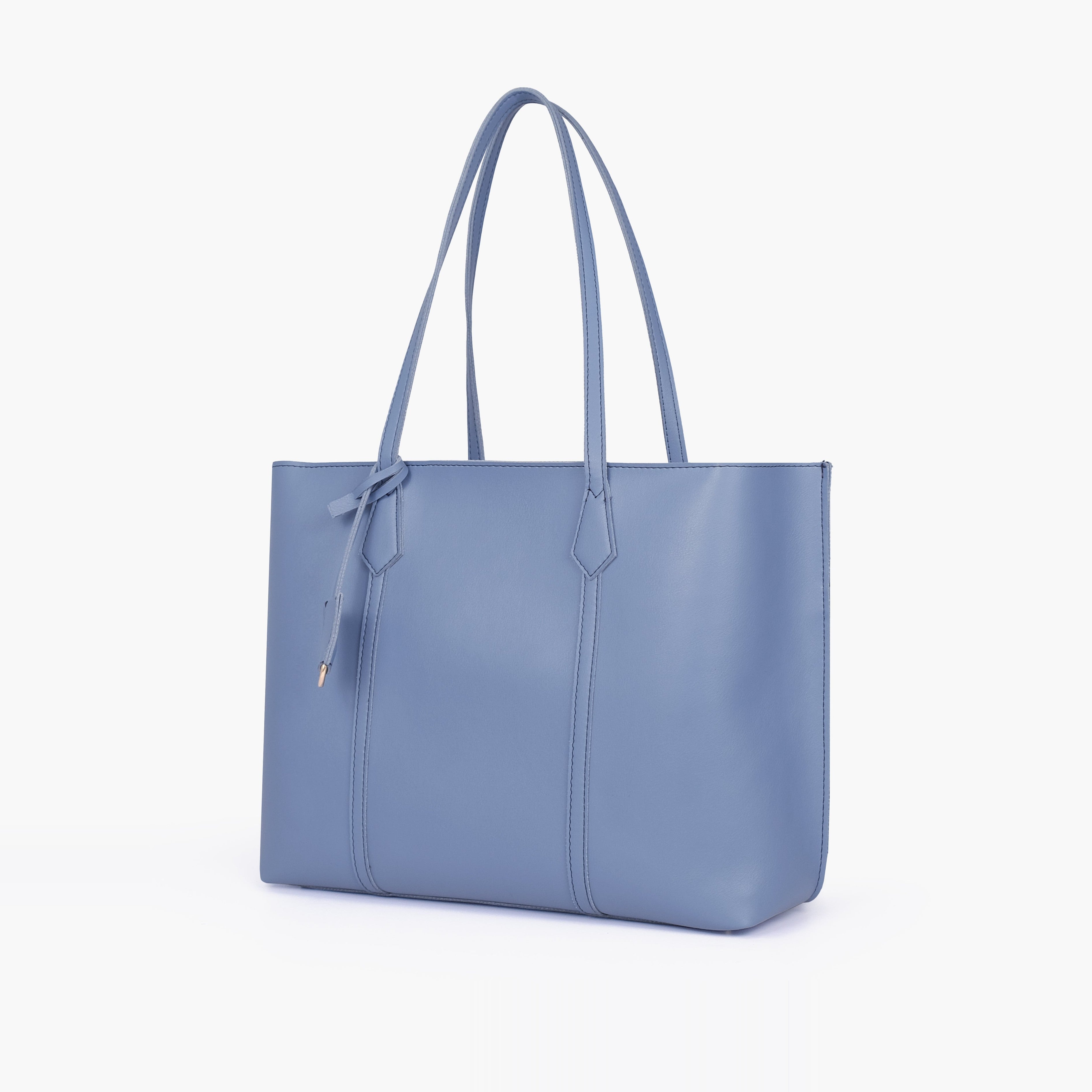 Sky blue luxe everyday tote