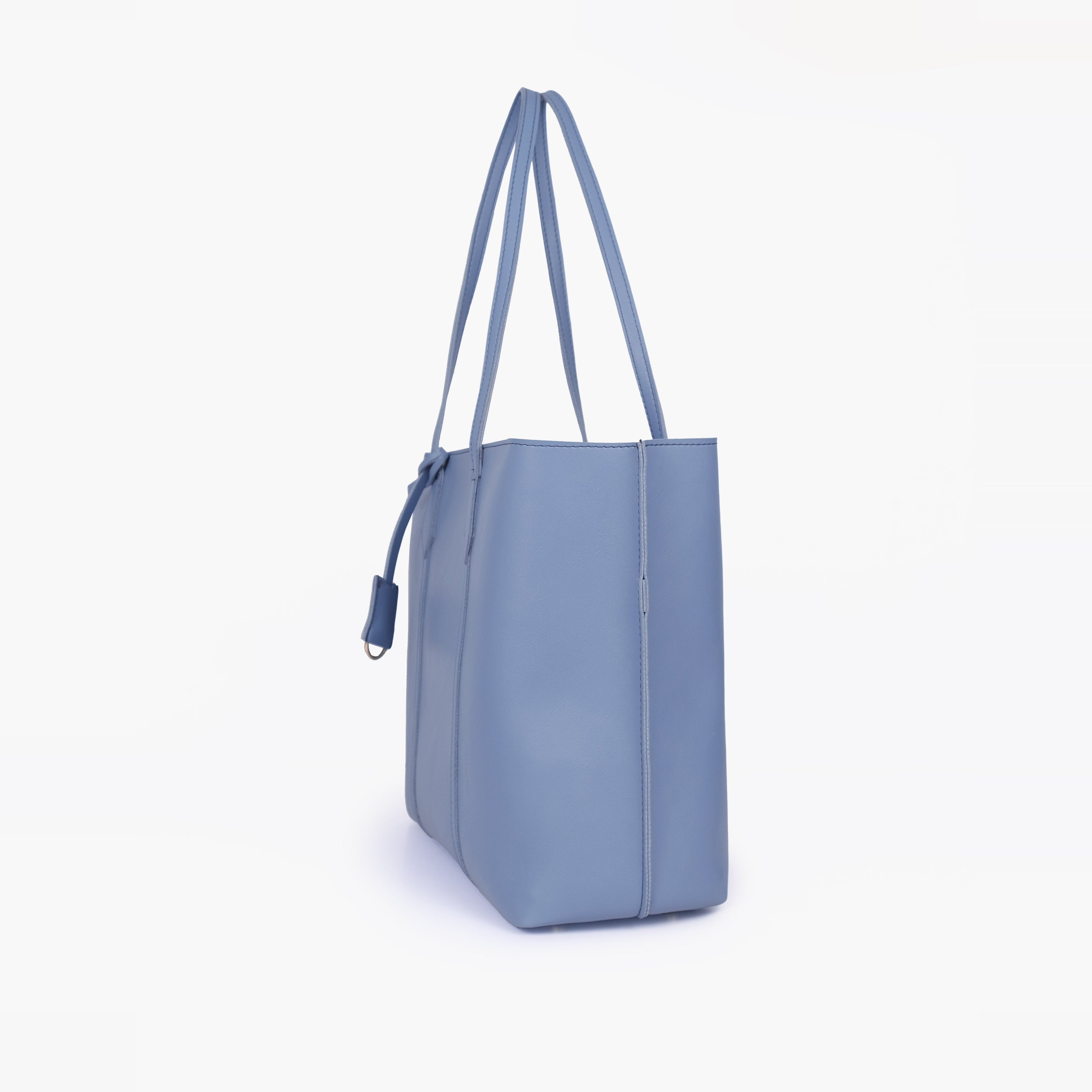 Sky blue luxe everyday tote
