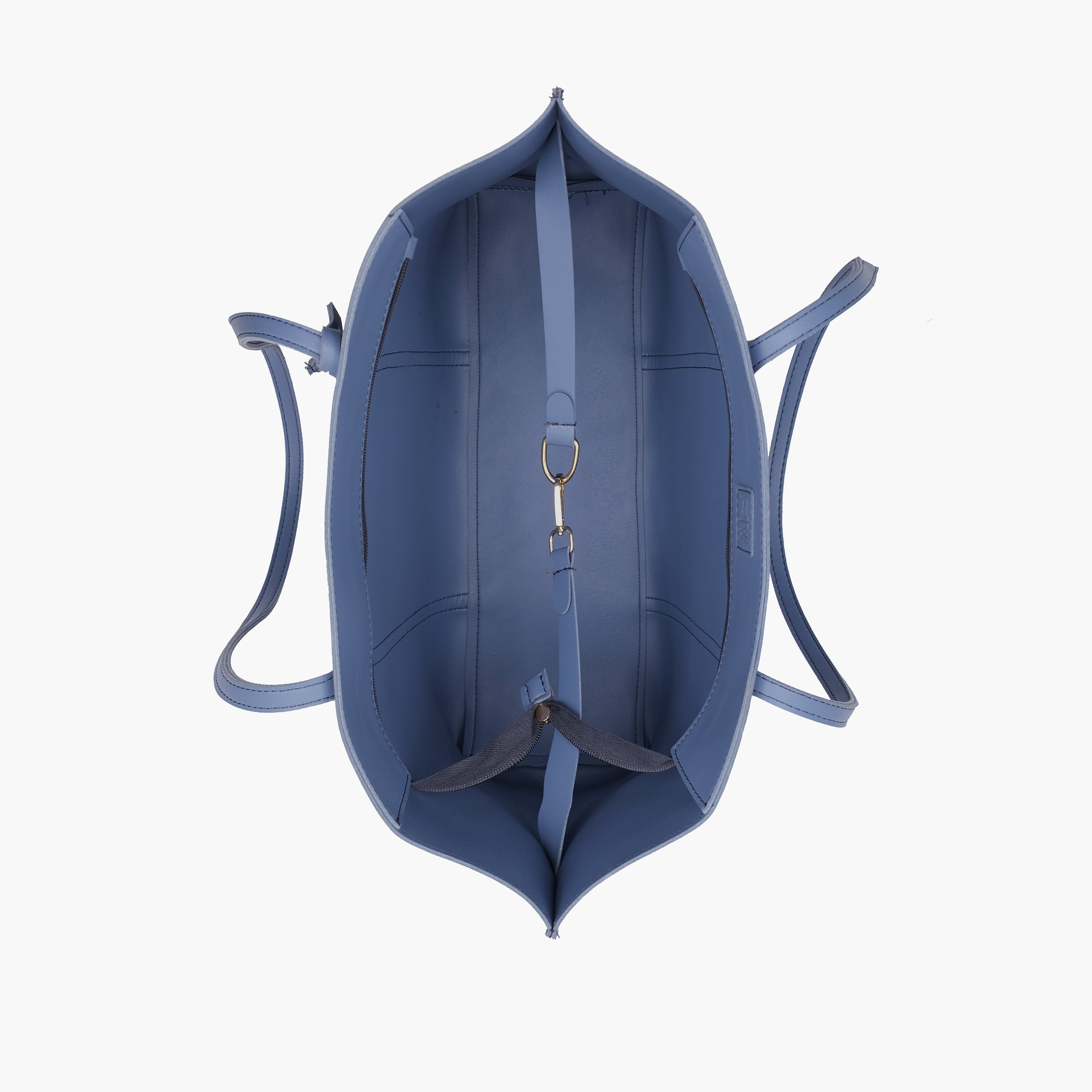 Sky blue luxe everyday tote
