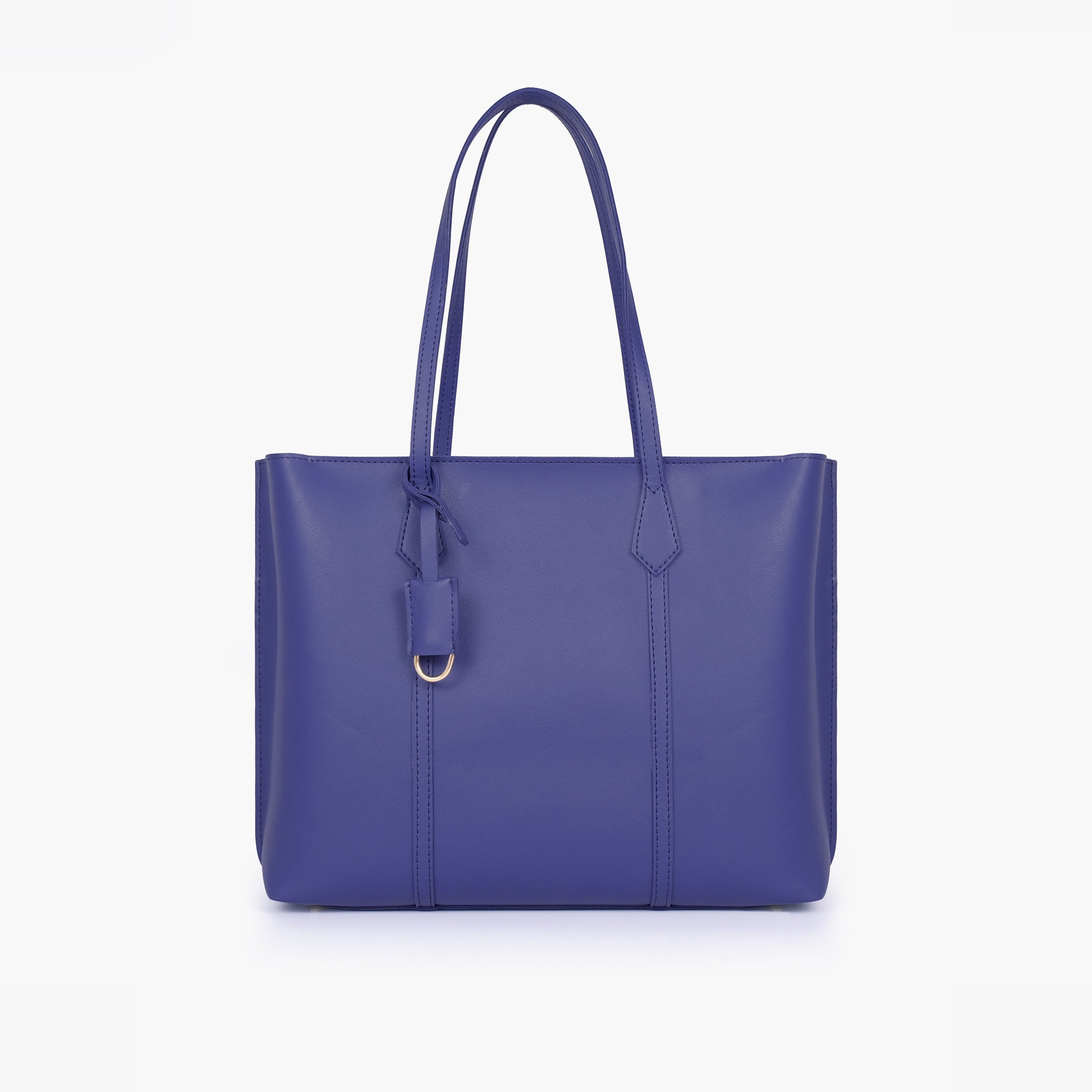 Dark blue luxe everyday tote