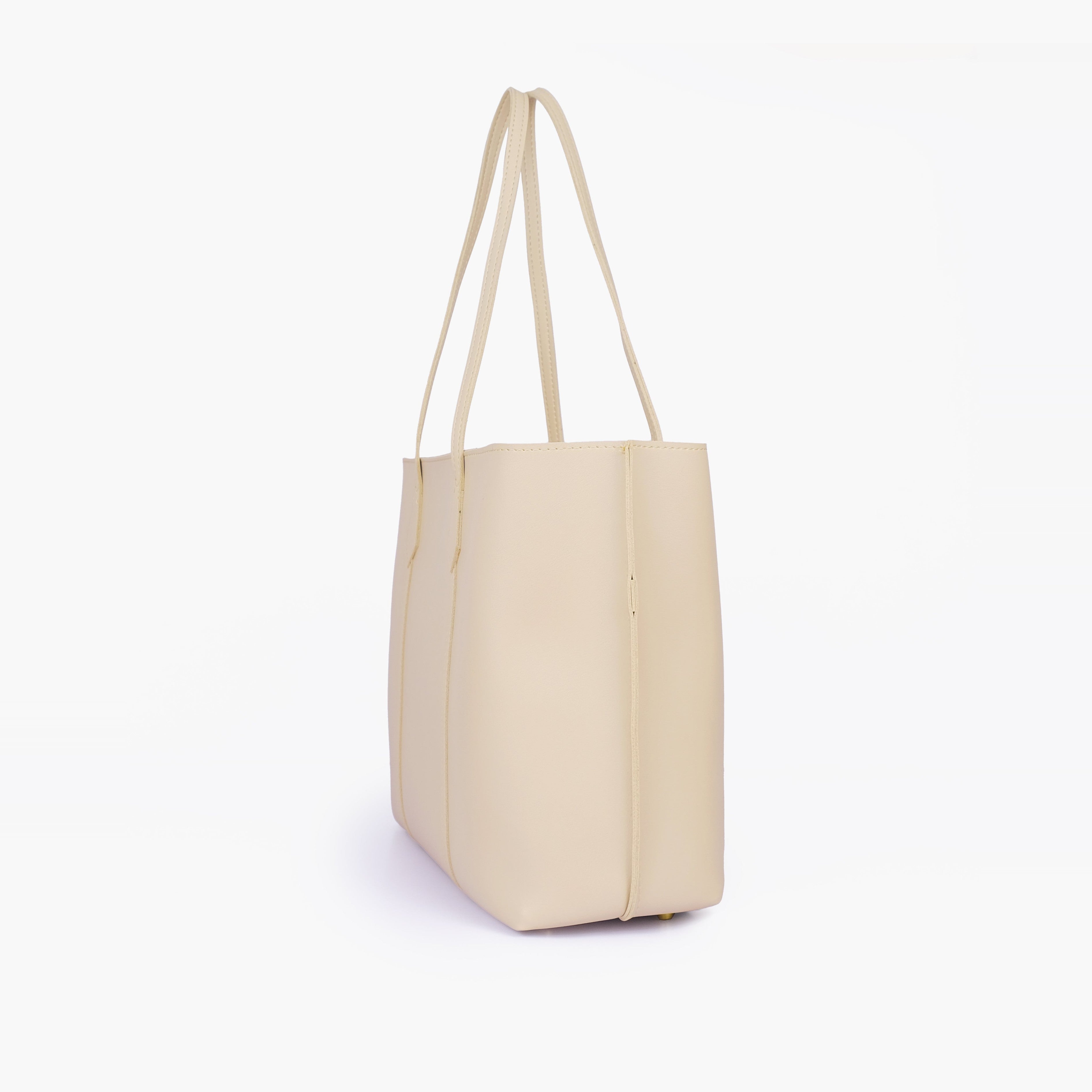 Off-white luxe everyday tote