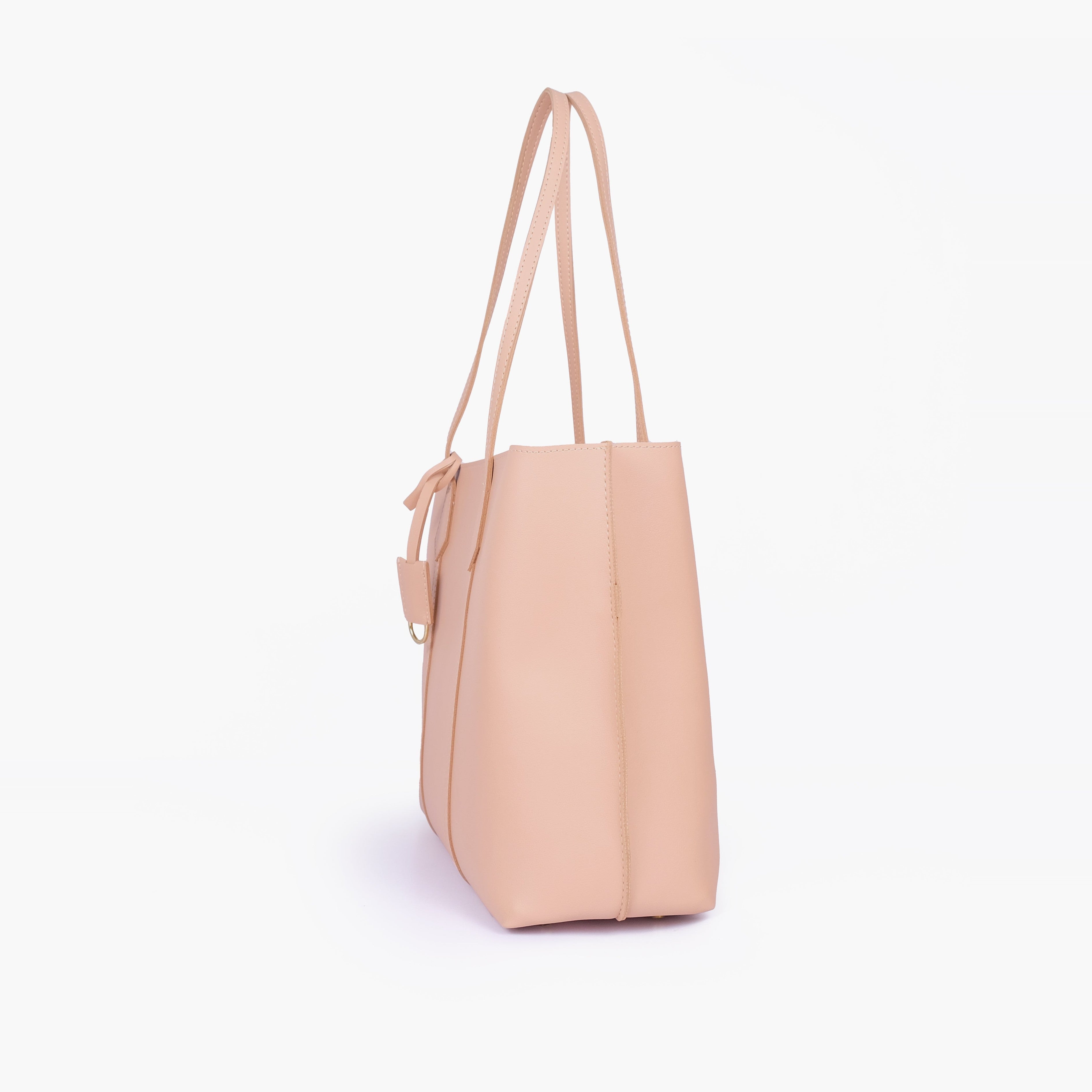 Peach luxe everyday tote
