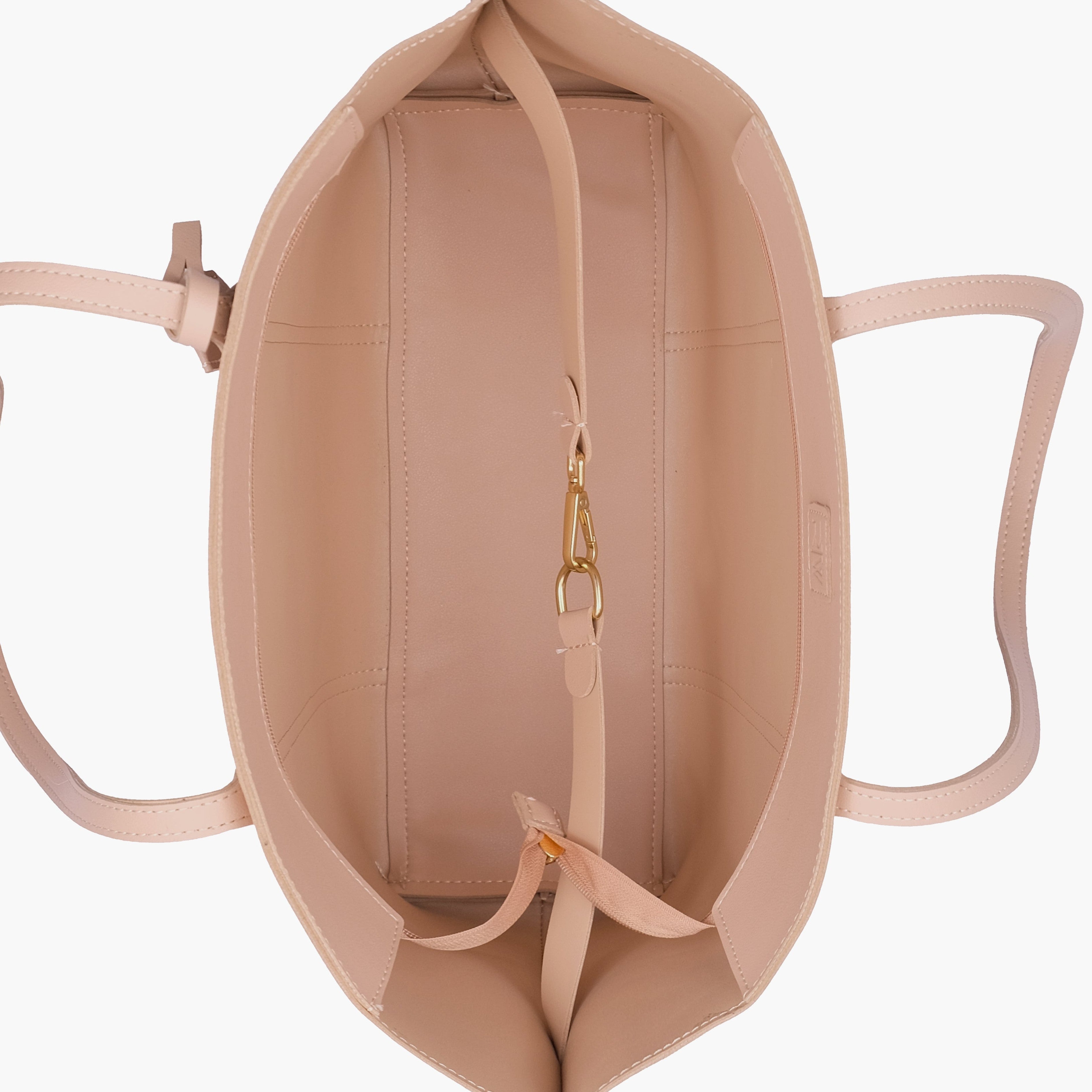 Peach luxe everyday tote