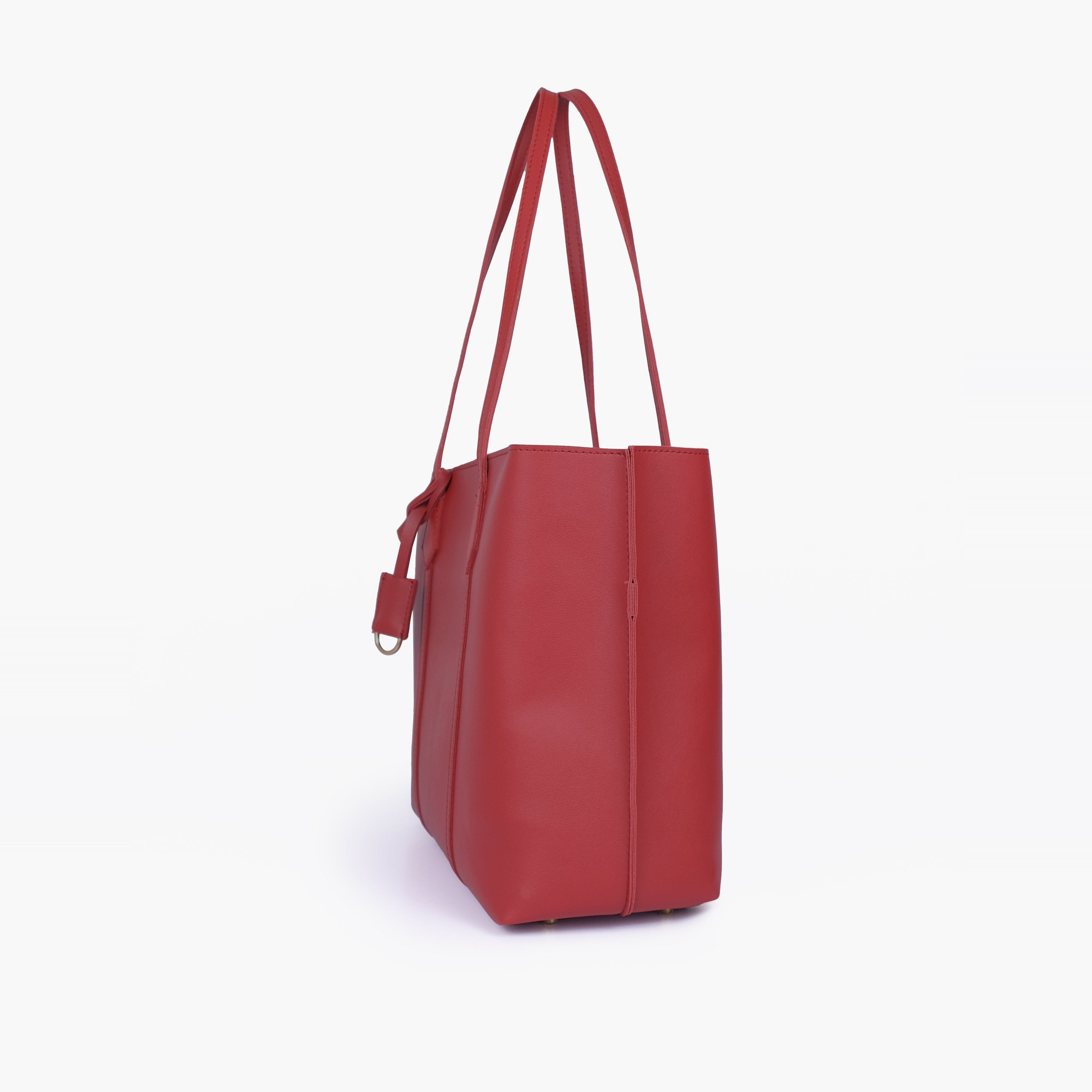 Maroon luxe everyday tote