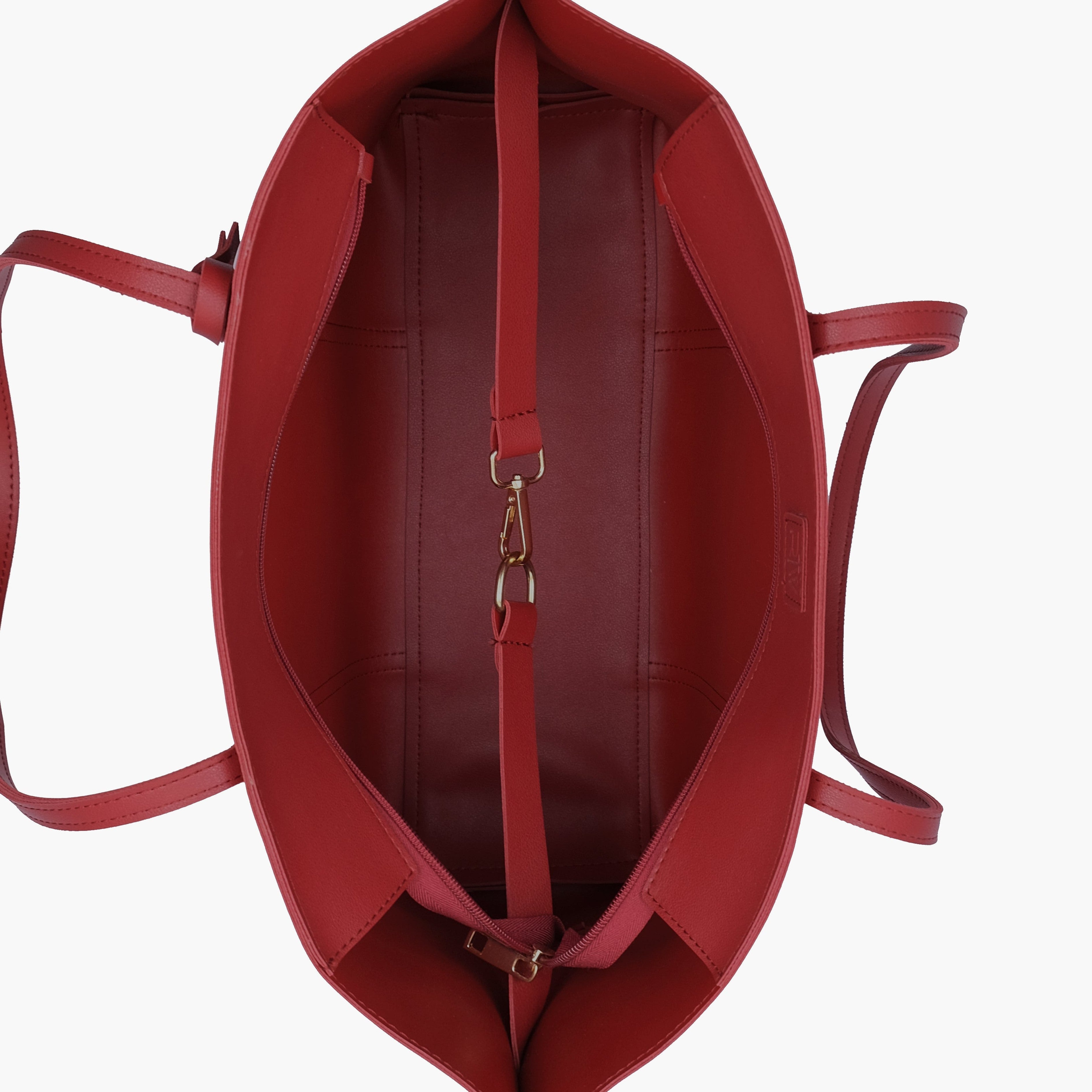 Maroon luxe everyday tote