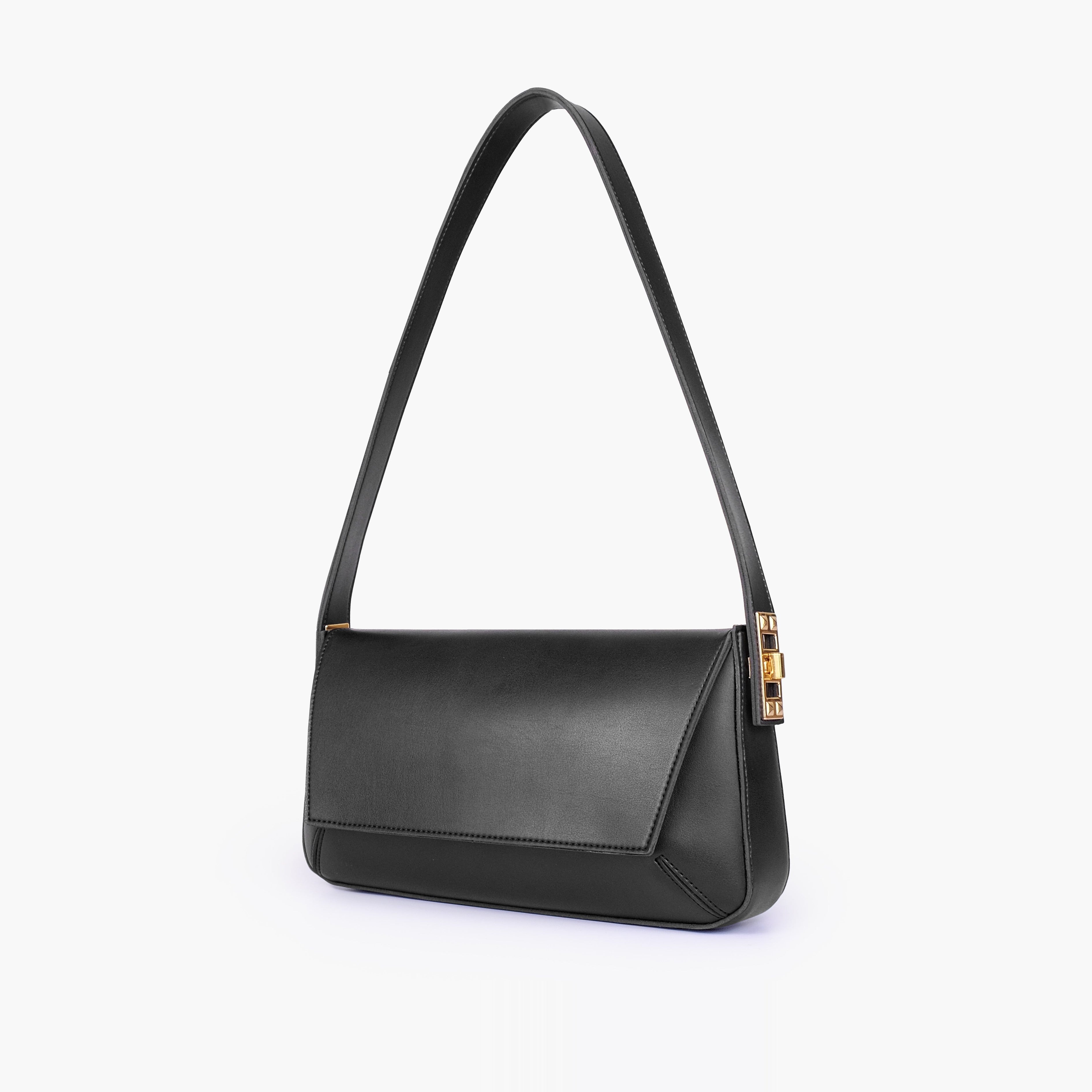 Black mini flap bag