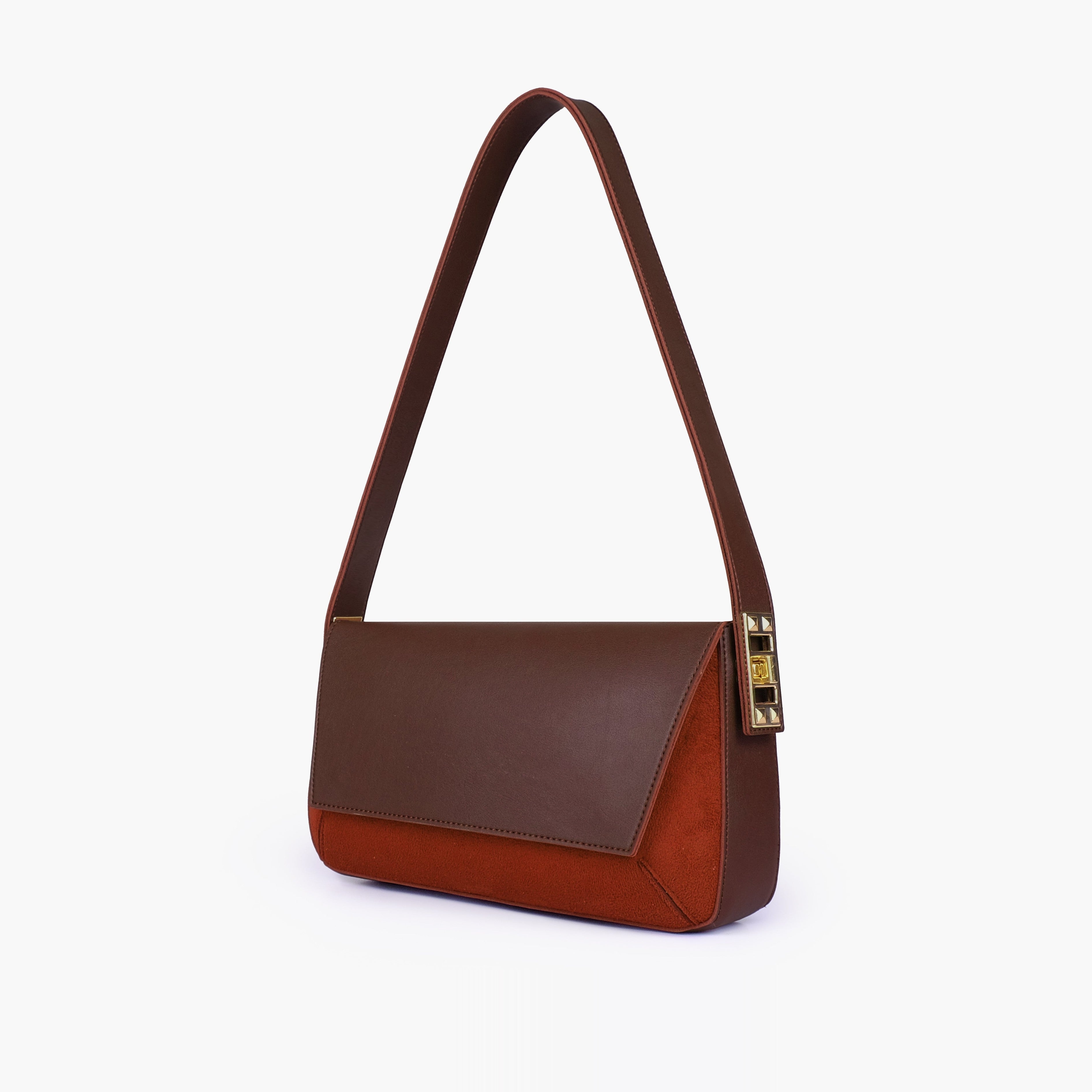 Dark Brown mini flap bag