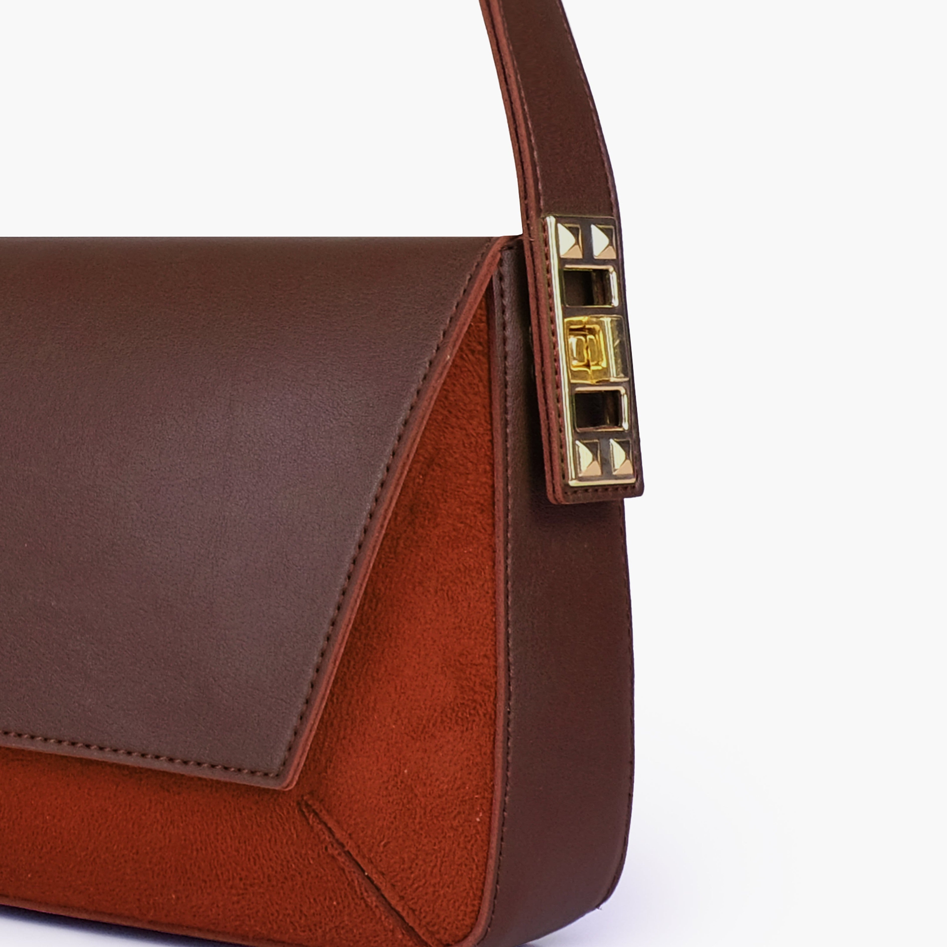 Dark Brown mini flap bag