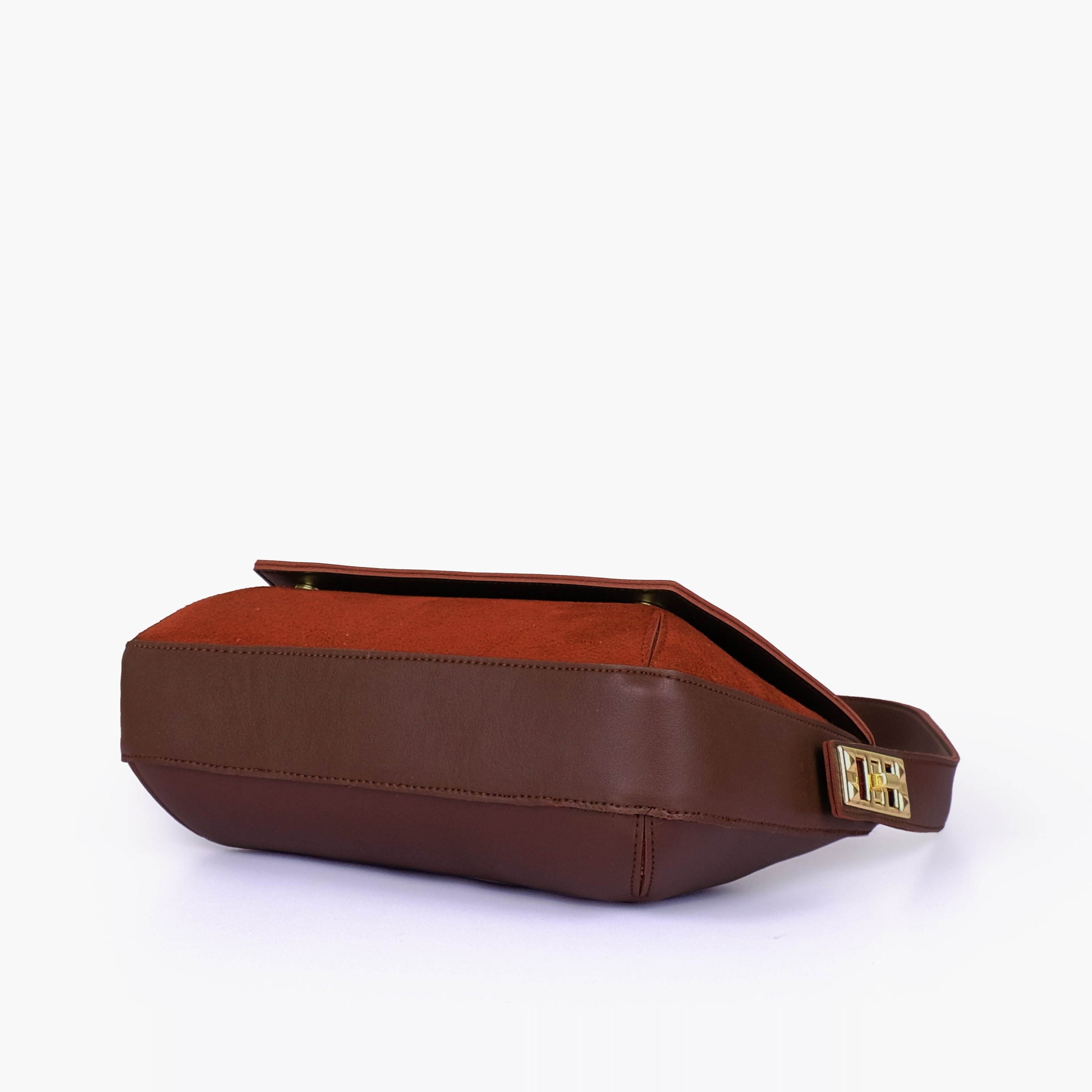 Dark Brown mini flap bag