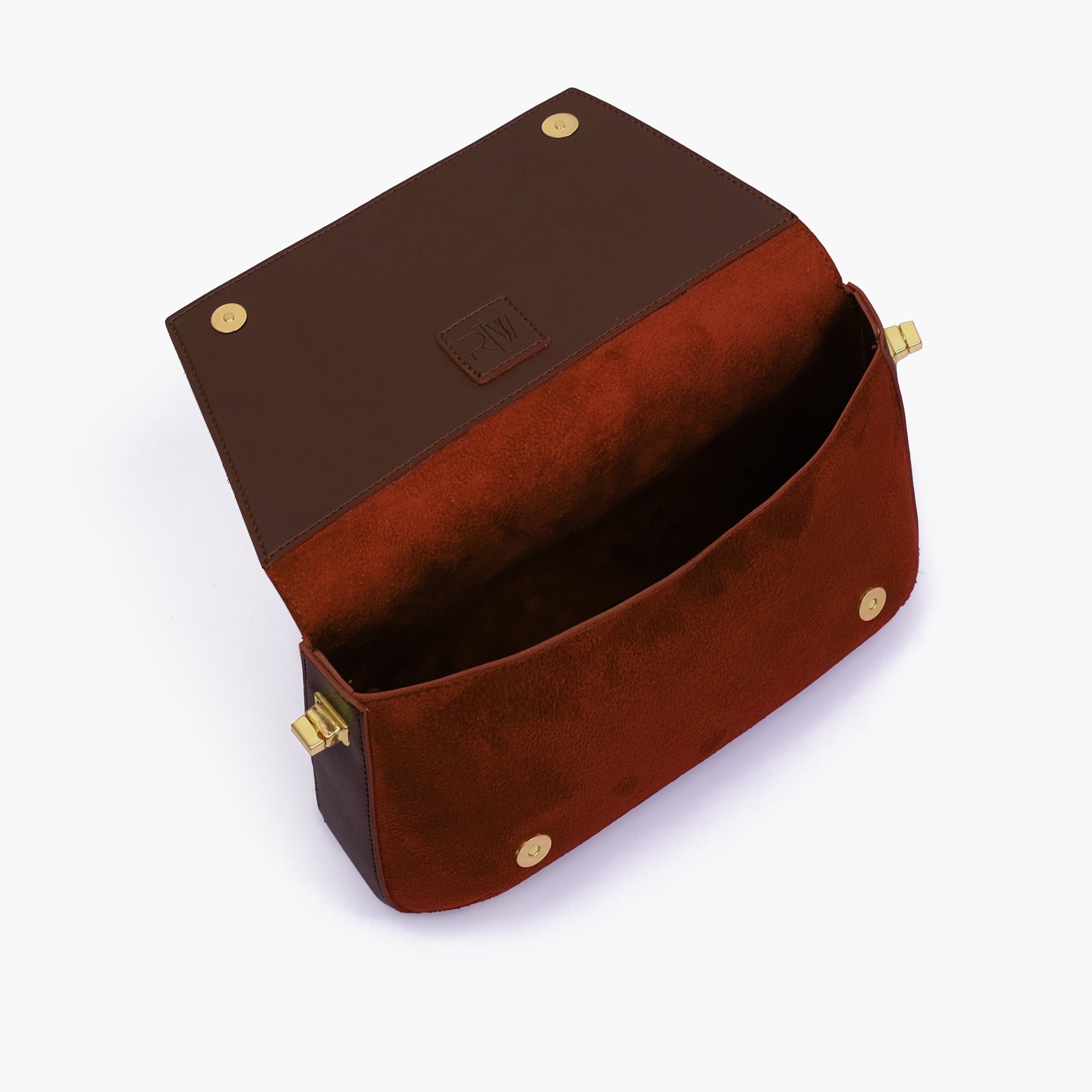 Dark Brown mini flap bag