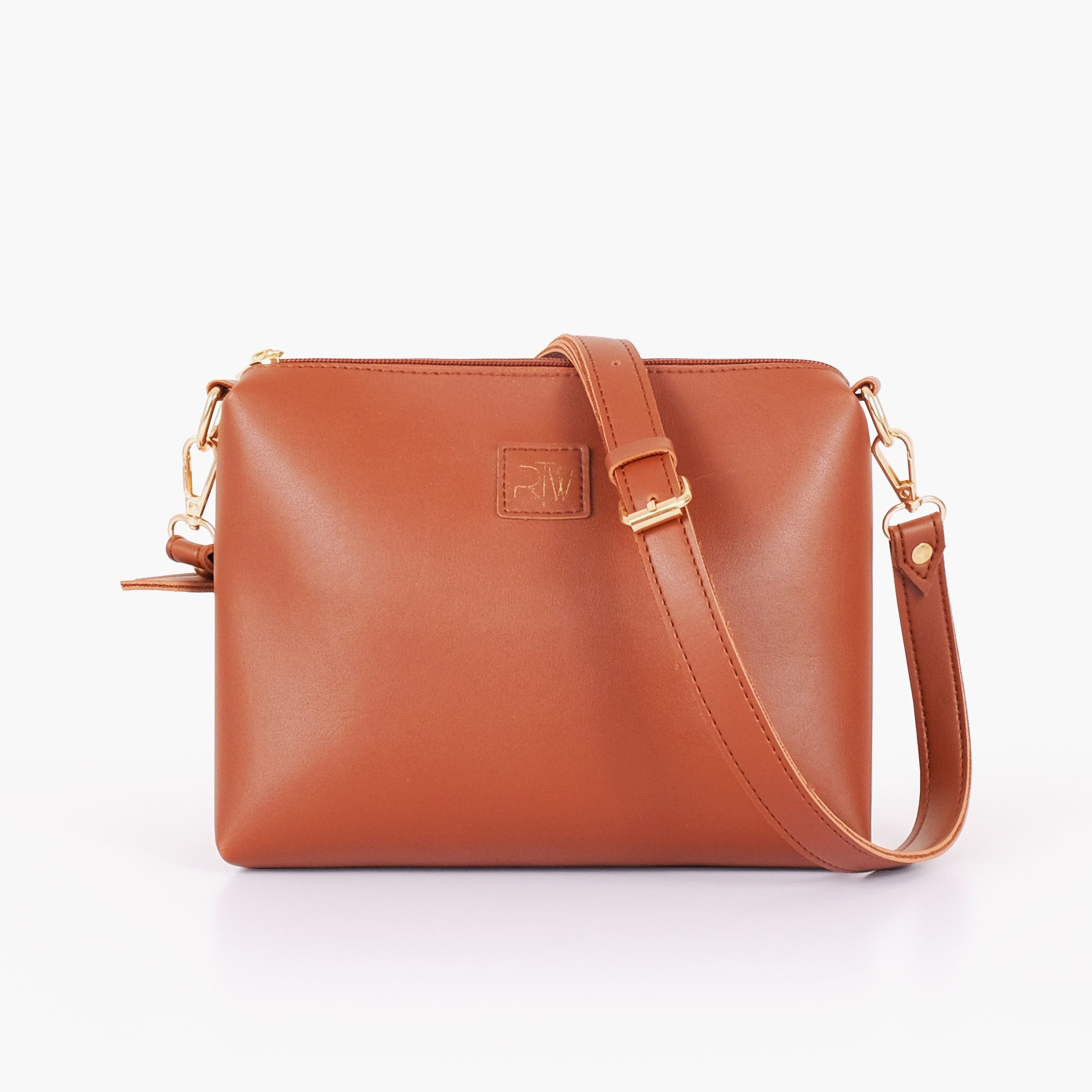 Black metal handle tote bag