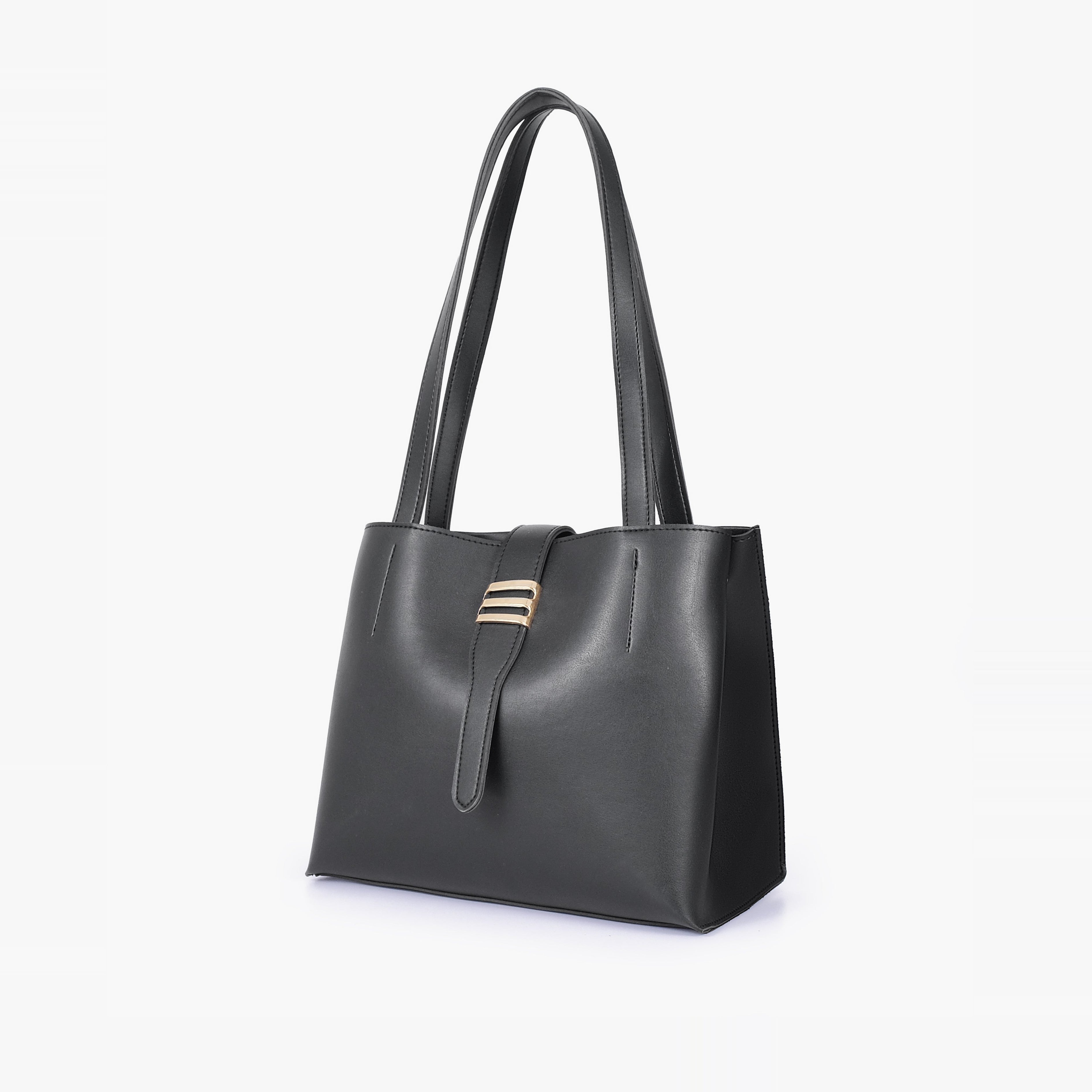 Black mini tote bag