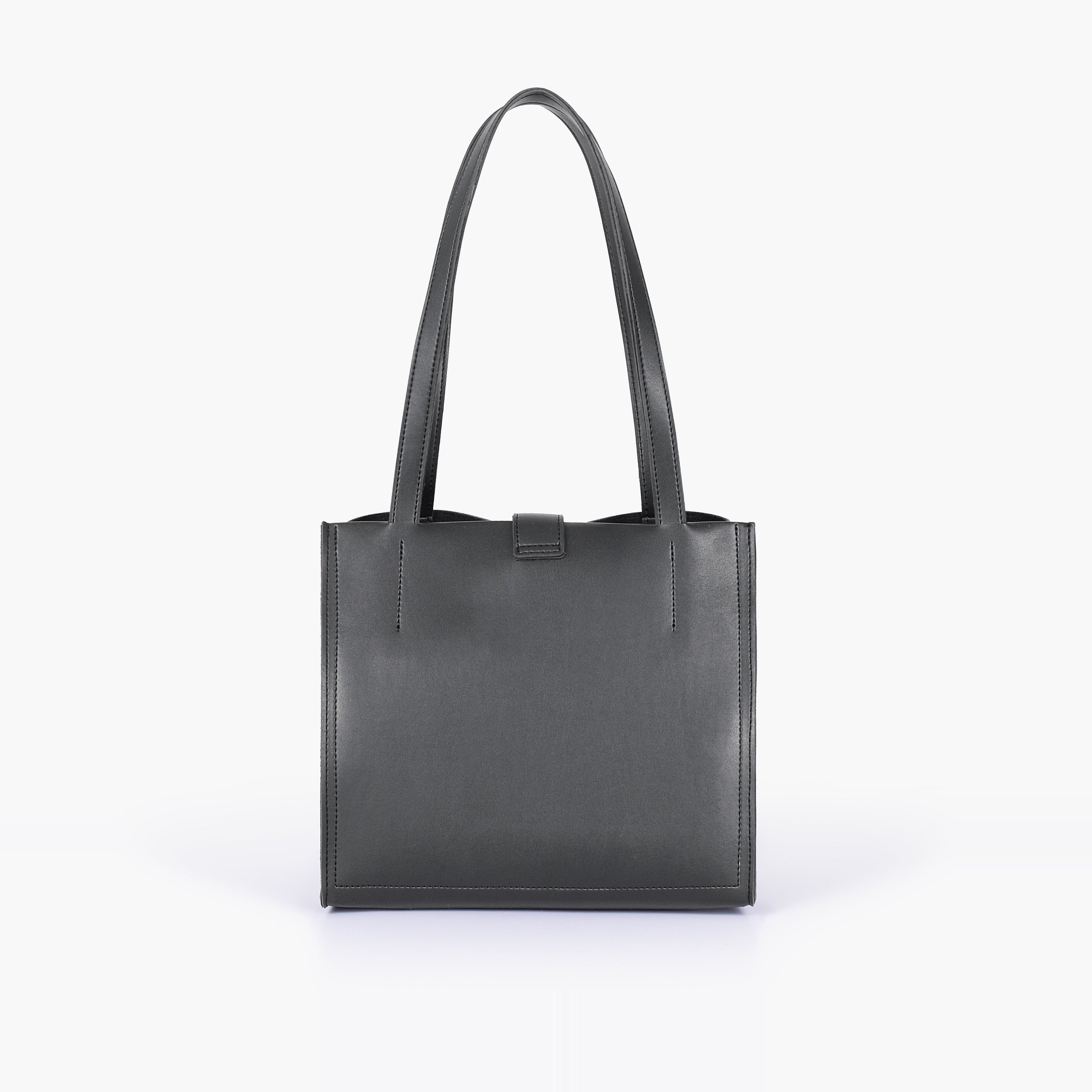 Black mini tote bag