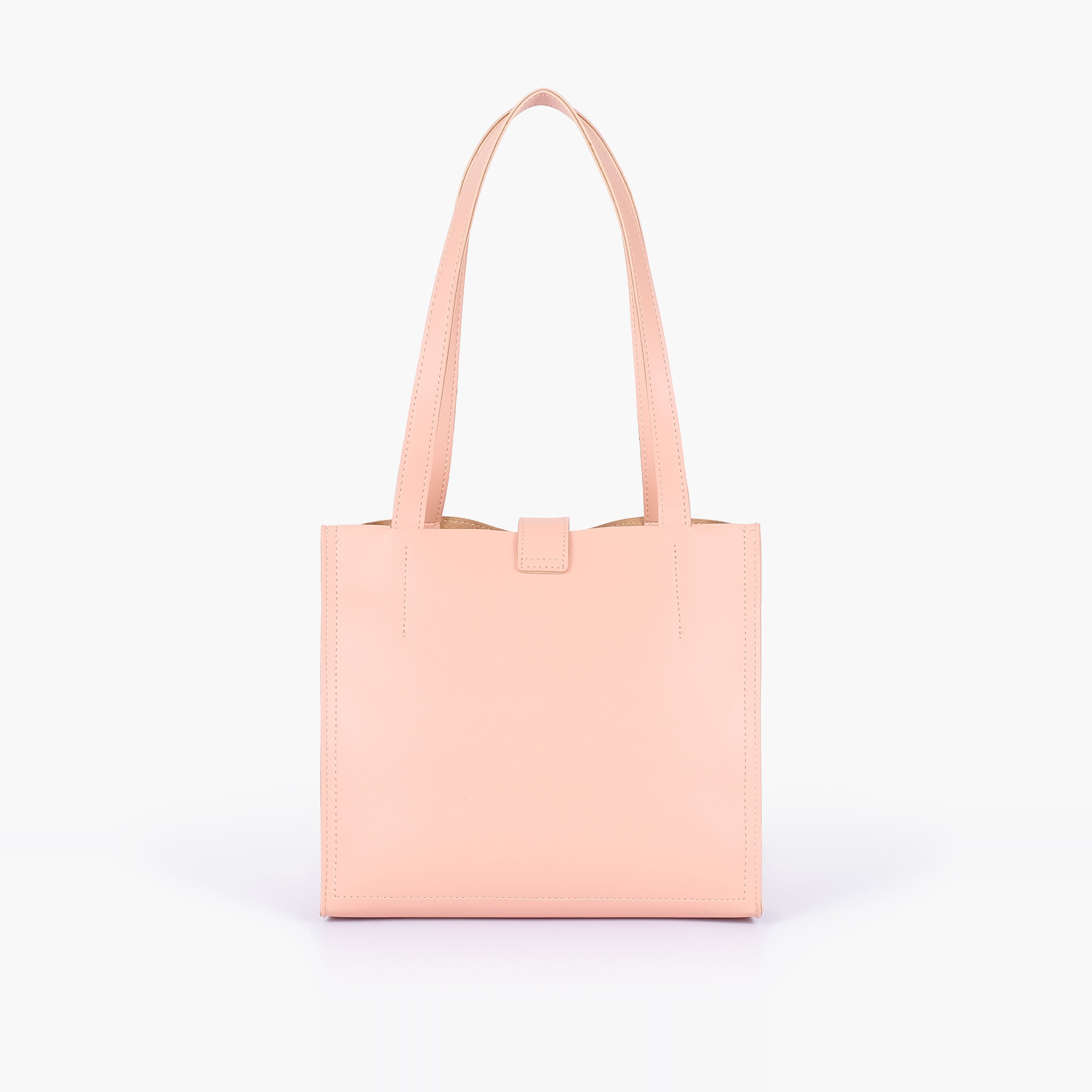 Peach mini tote bag