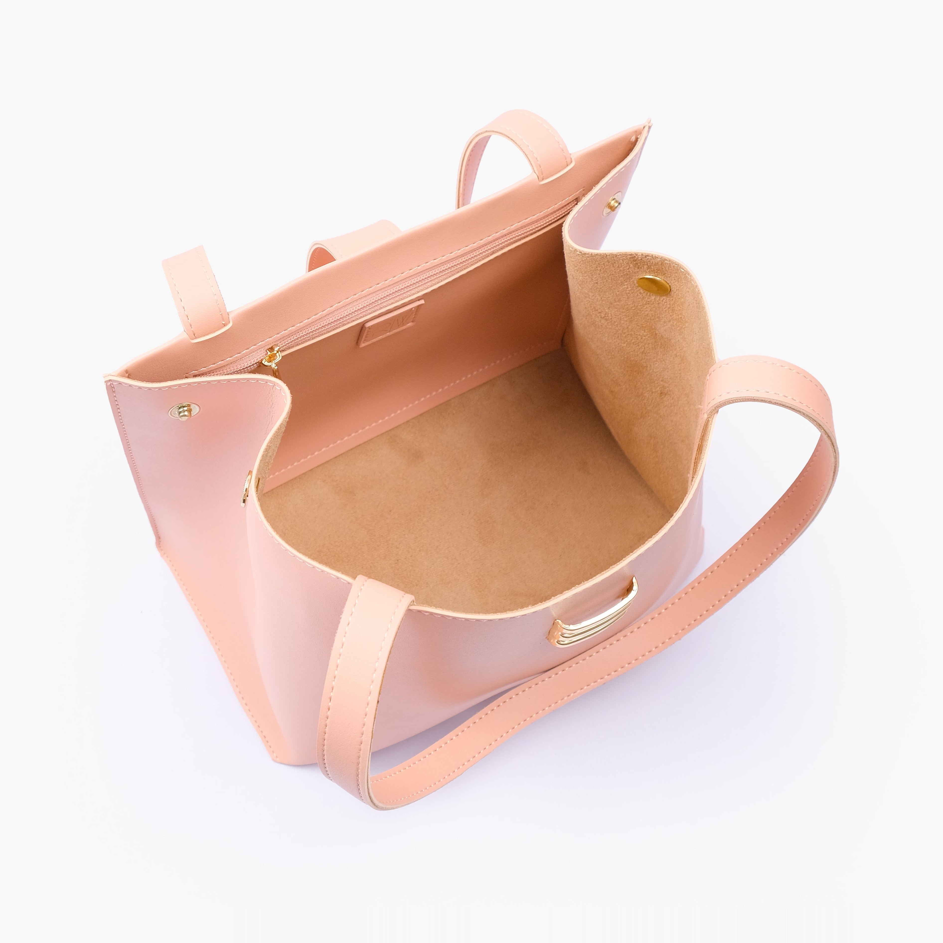 Peach mini tote bag