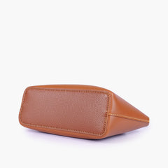 Horse brown mini top-handle tote bag