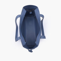 Sky blue minimalist tote