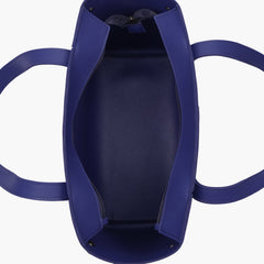 Dark blue minimalist tote