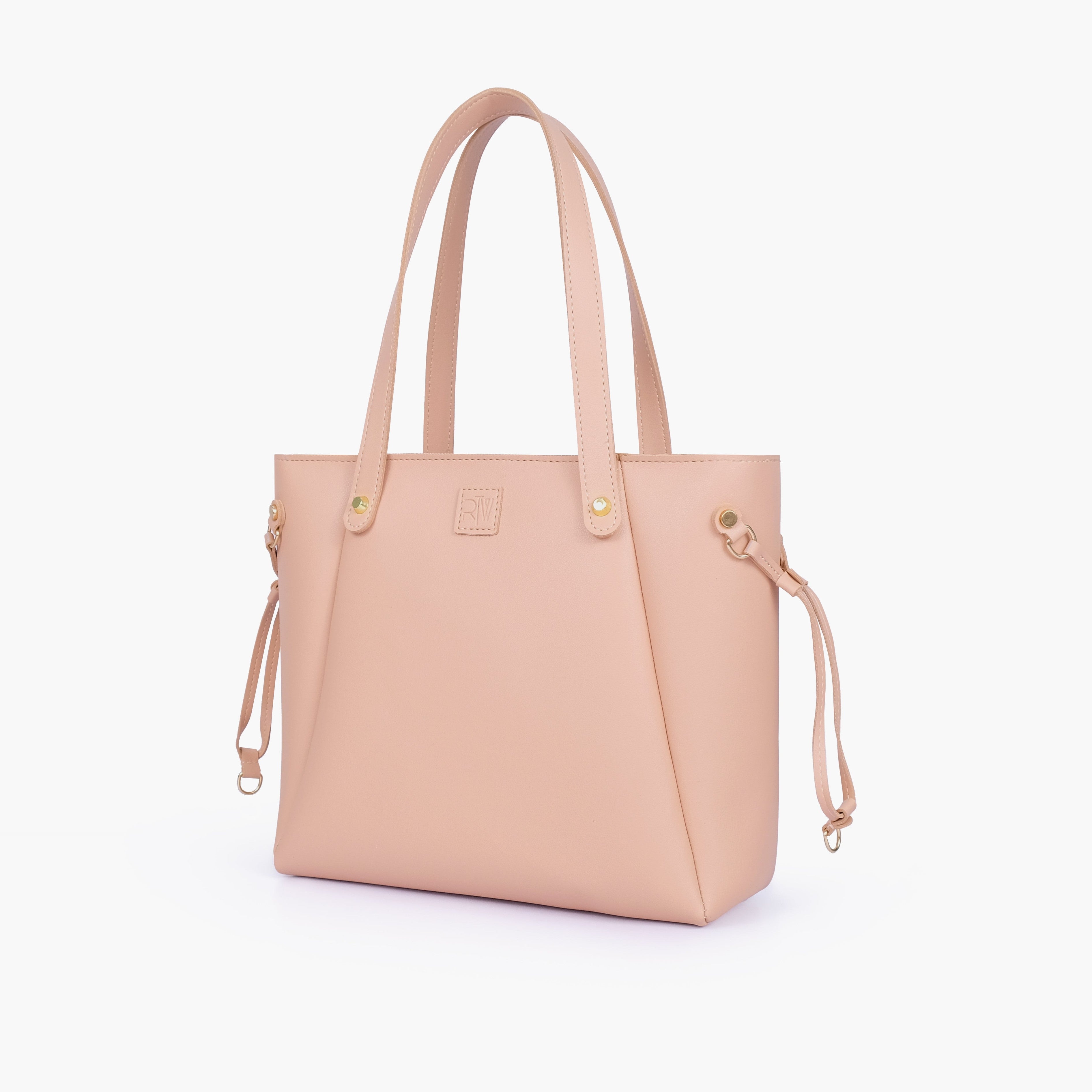 Peach minimalist tote