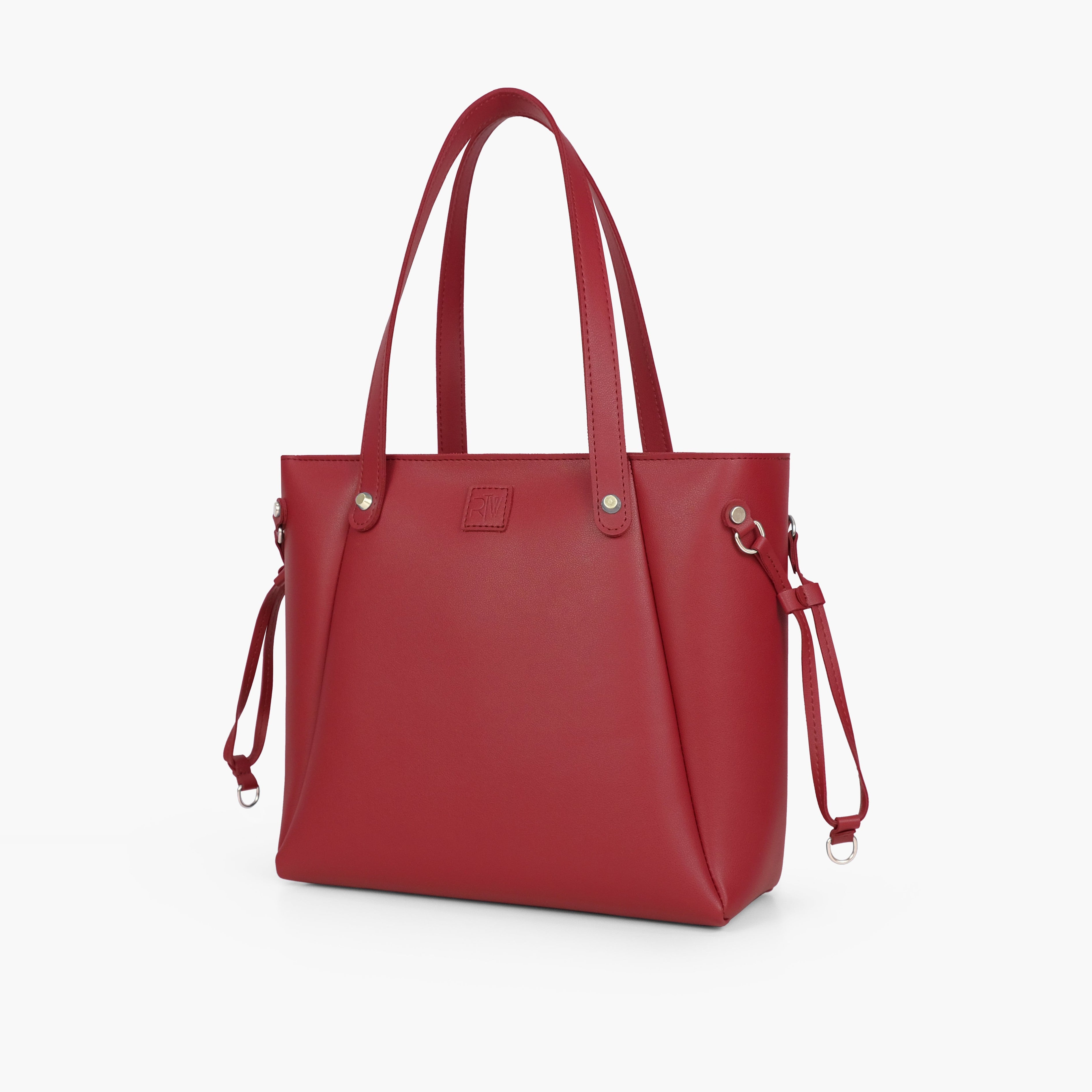 Maroon minimalist tote