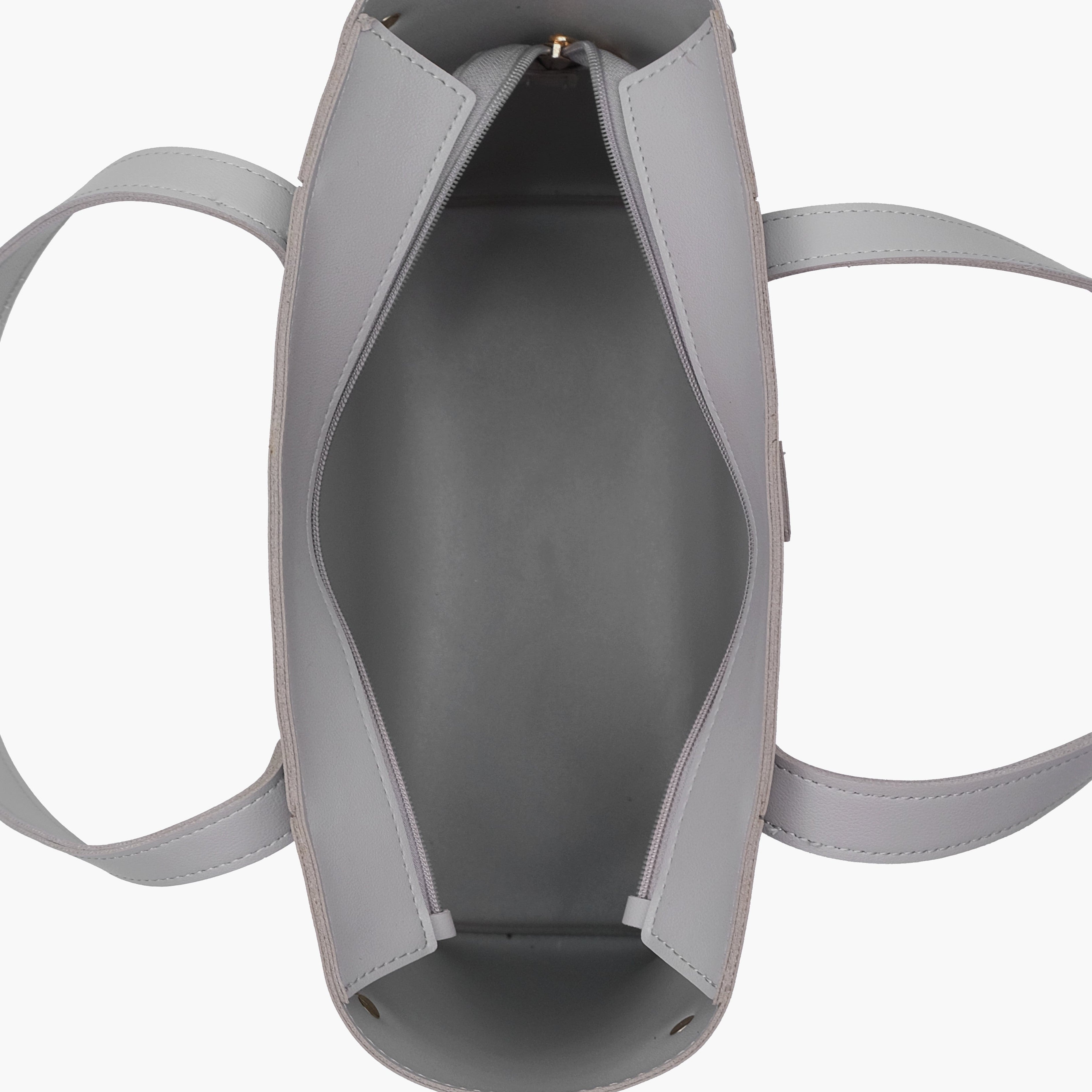 Grey minimalist tote