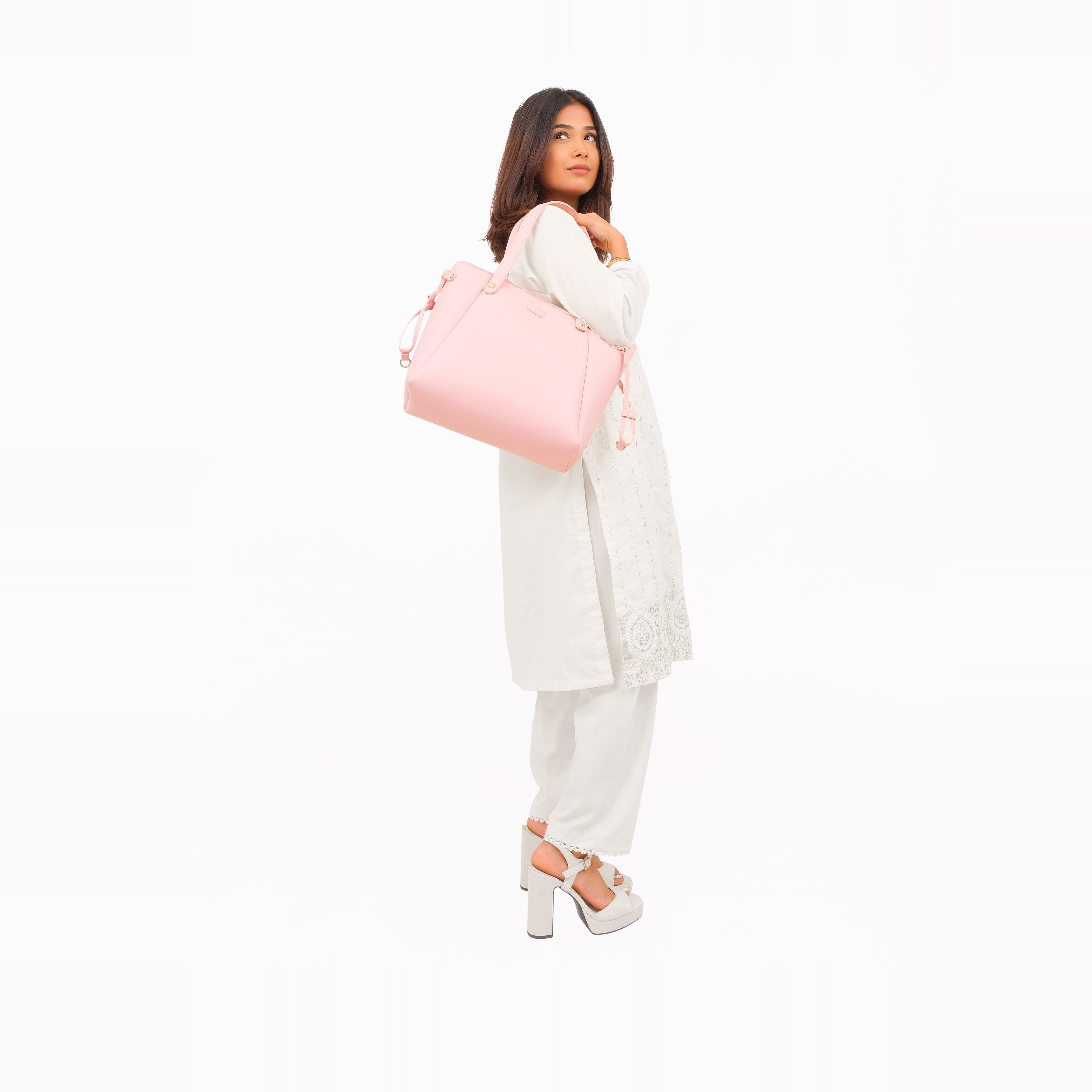 Pink minimalist tote