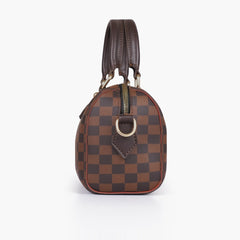 Dark brown nano duffle bag