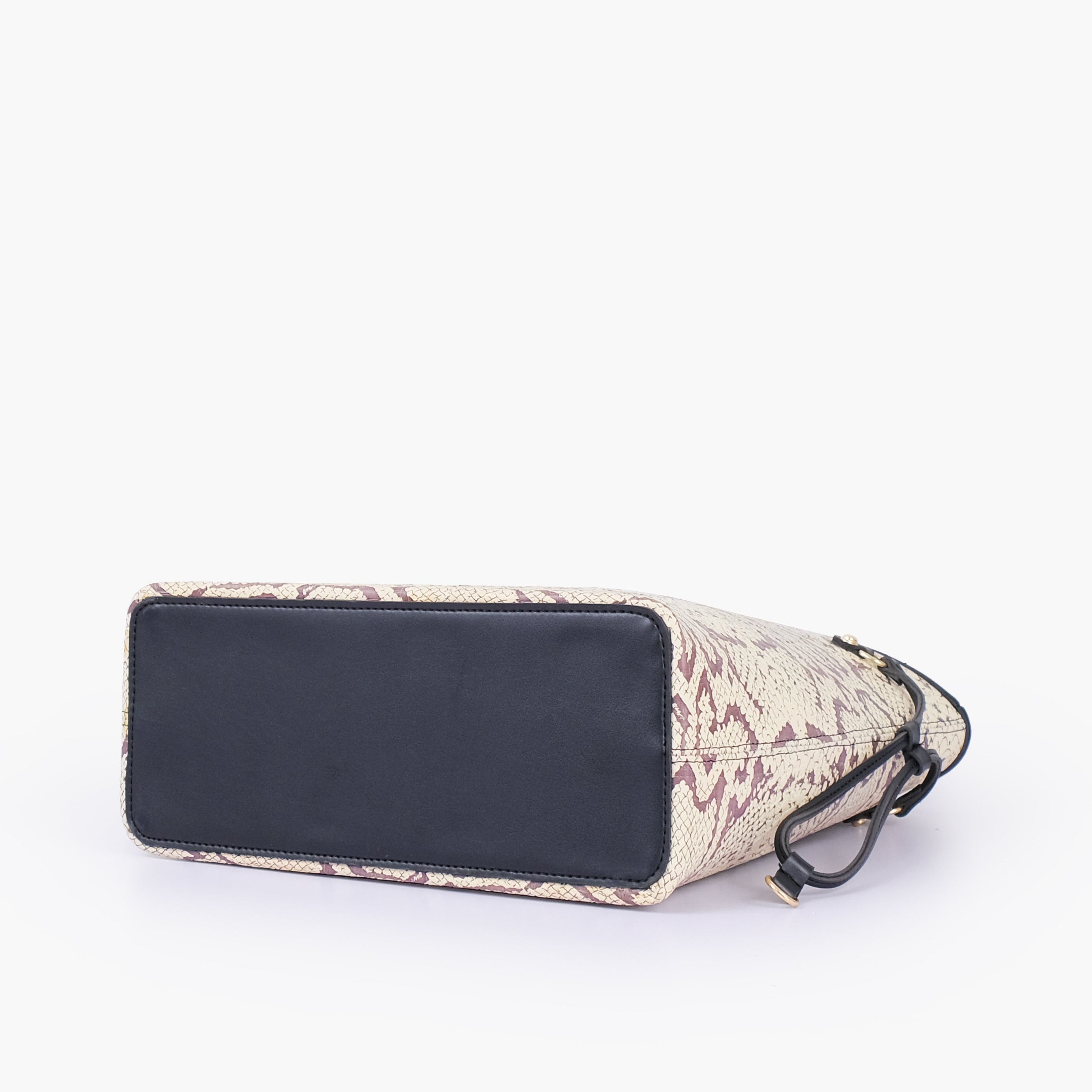 Black and white snake neverfull tote bag