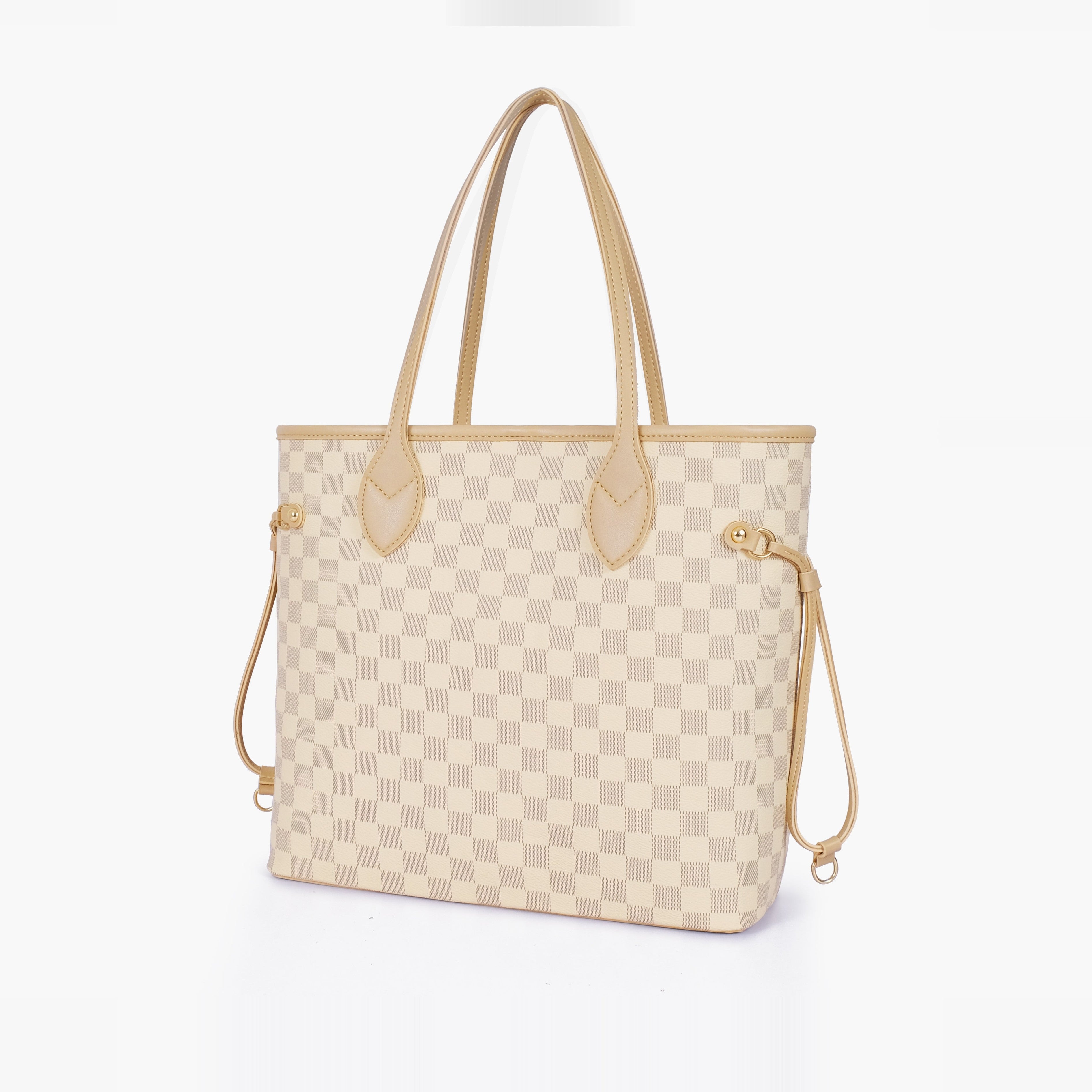 Off-white checkered neverfull tote bag
