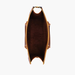 Brown on-the-go handbag