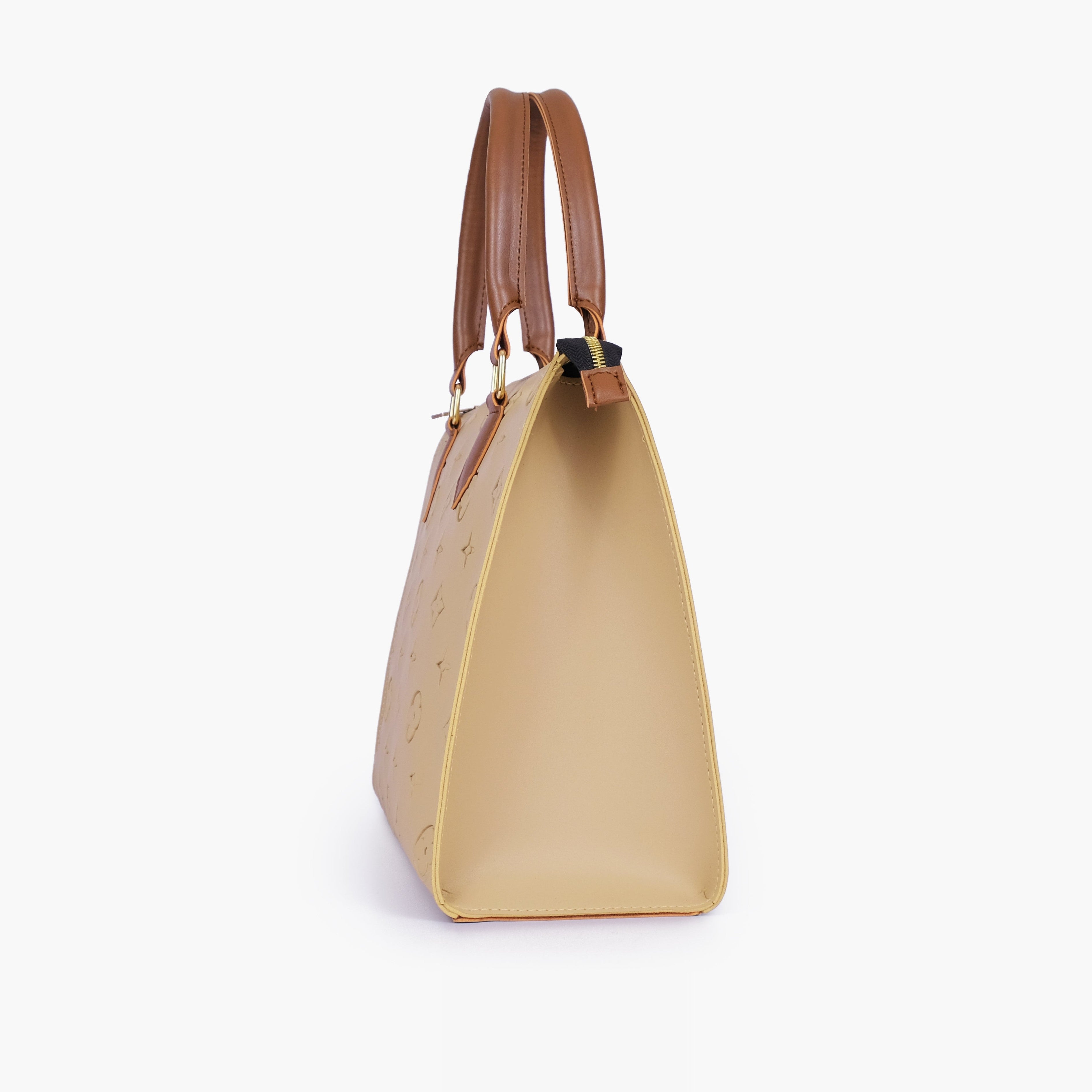 Off-white and brown on-the-go handbag