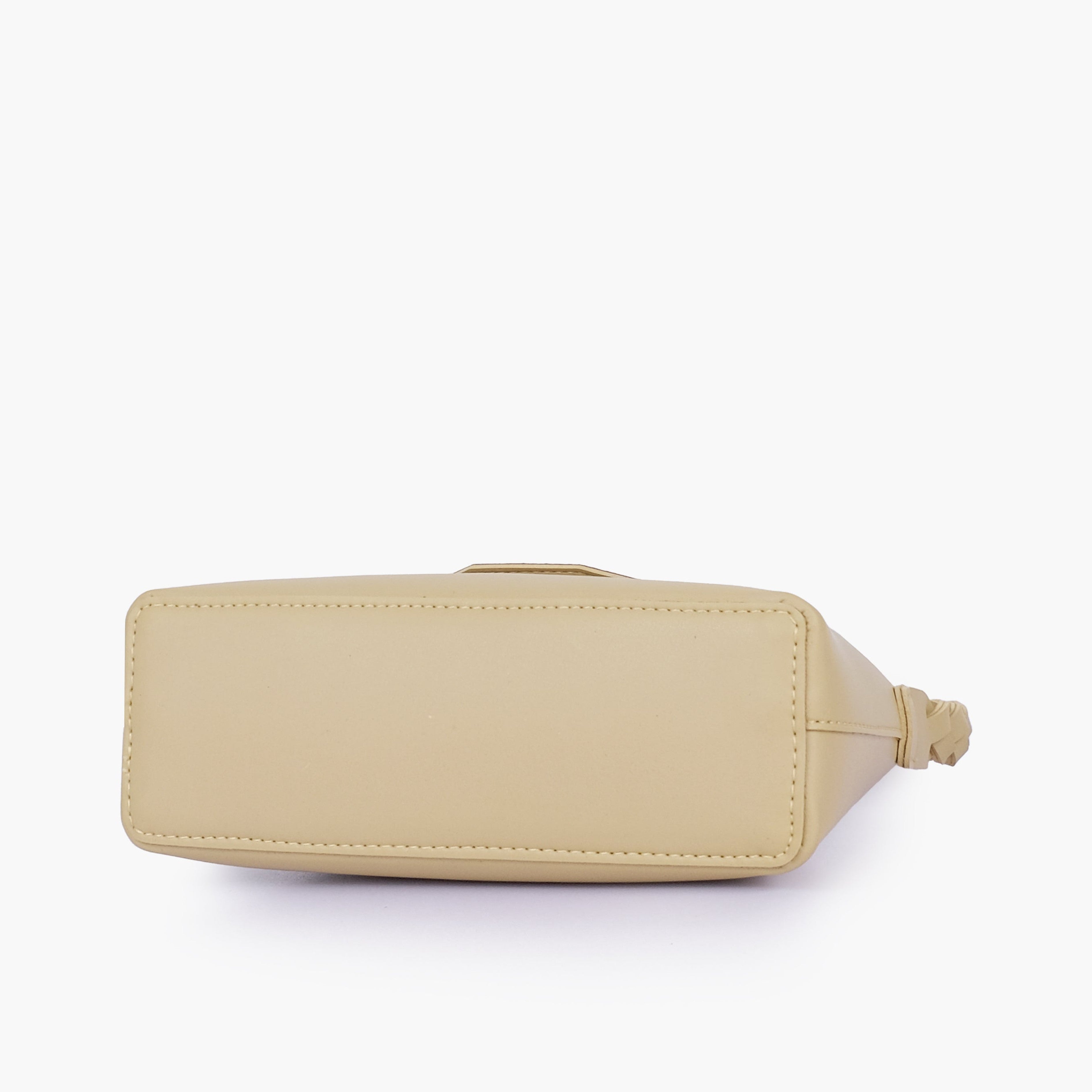 Off-white purse with braided strap