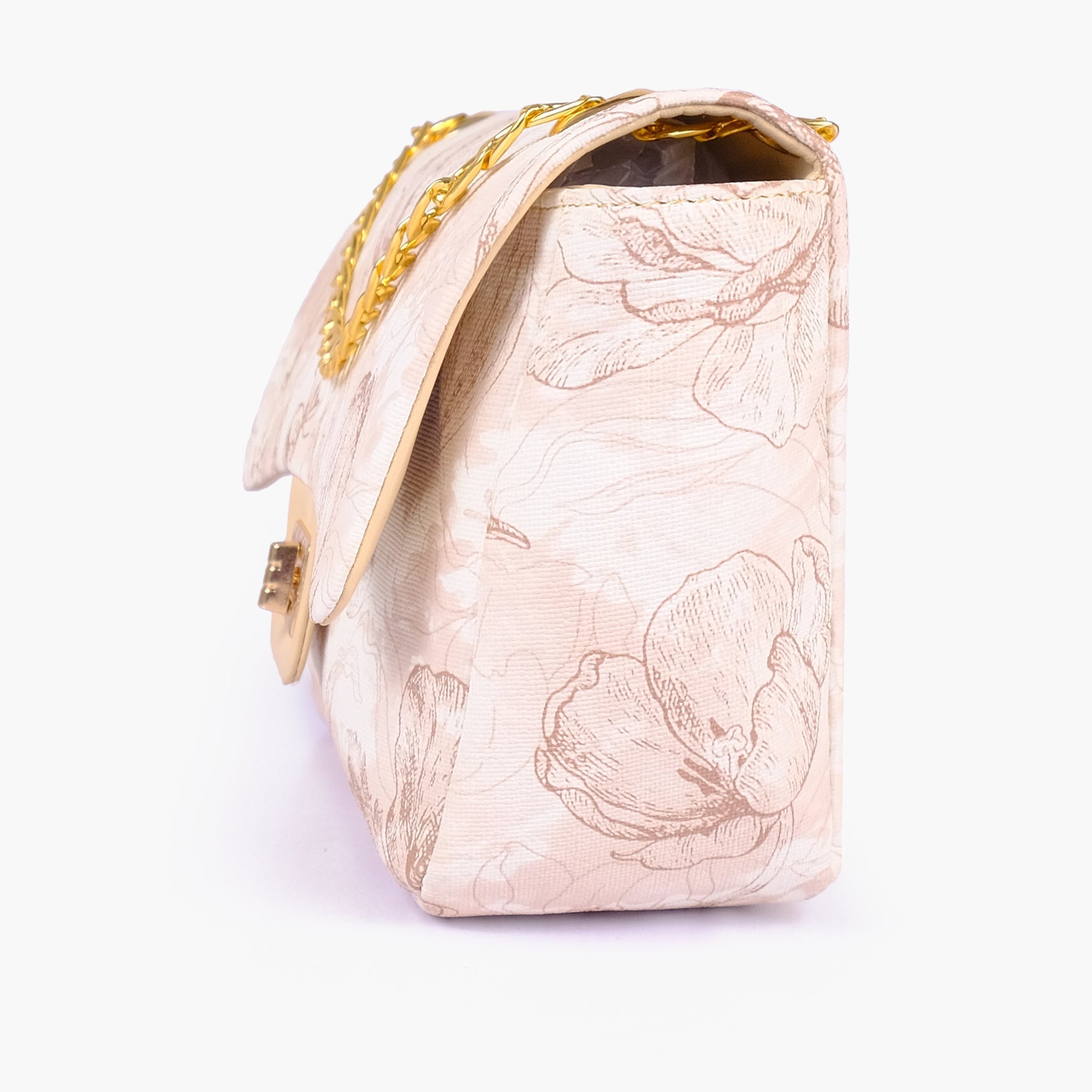 Off-white printed mini bag with chain