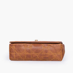 Brown quilted chain purse