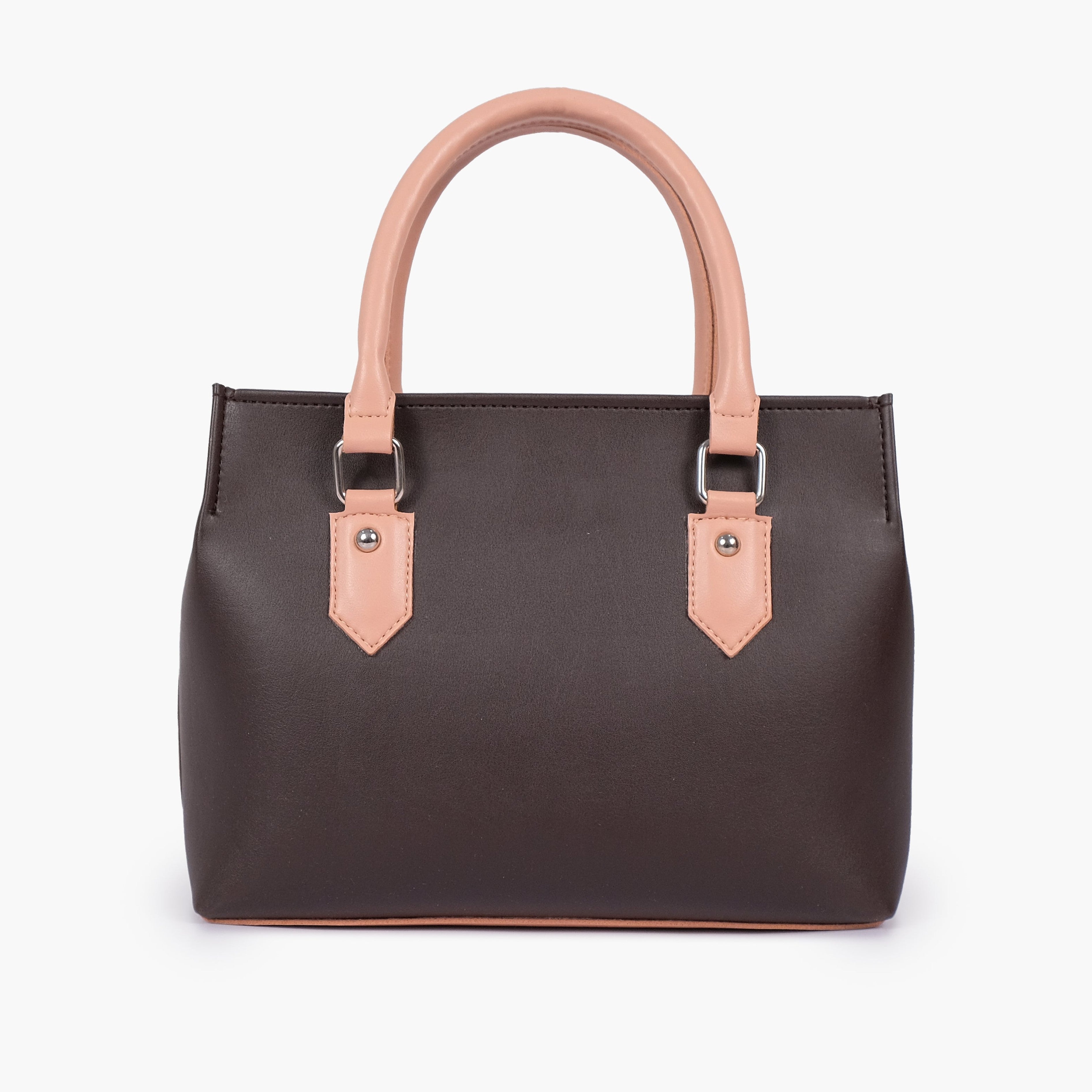 Dark brown small satchel bag