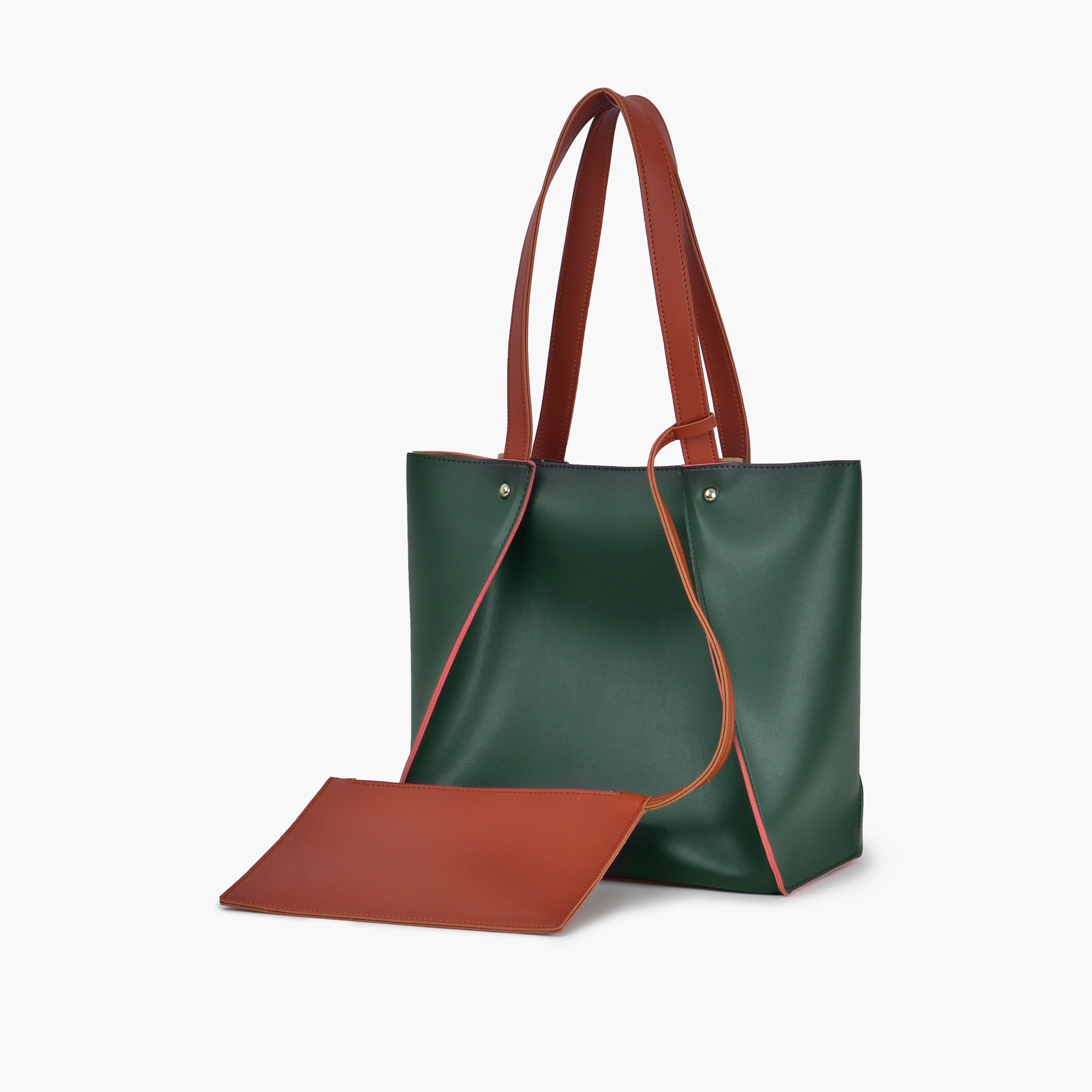 Army green shopping tote bag