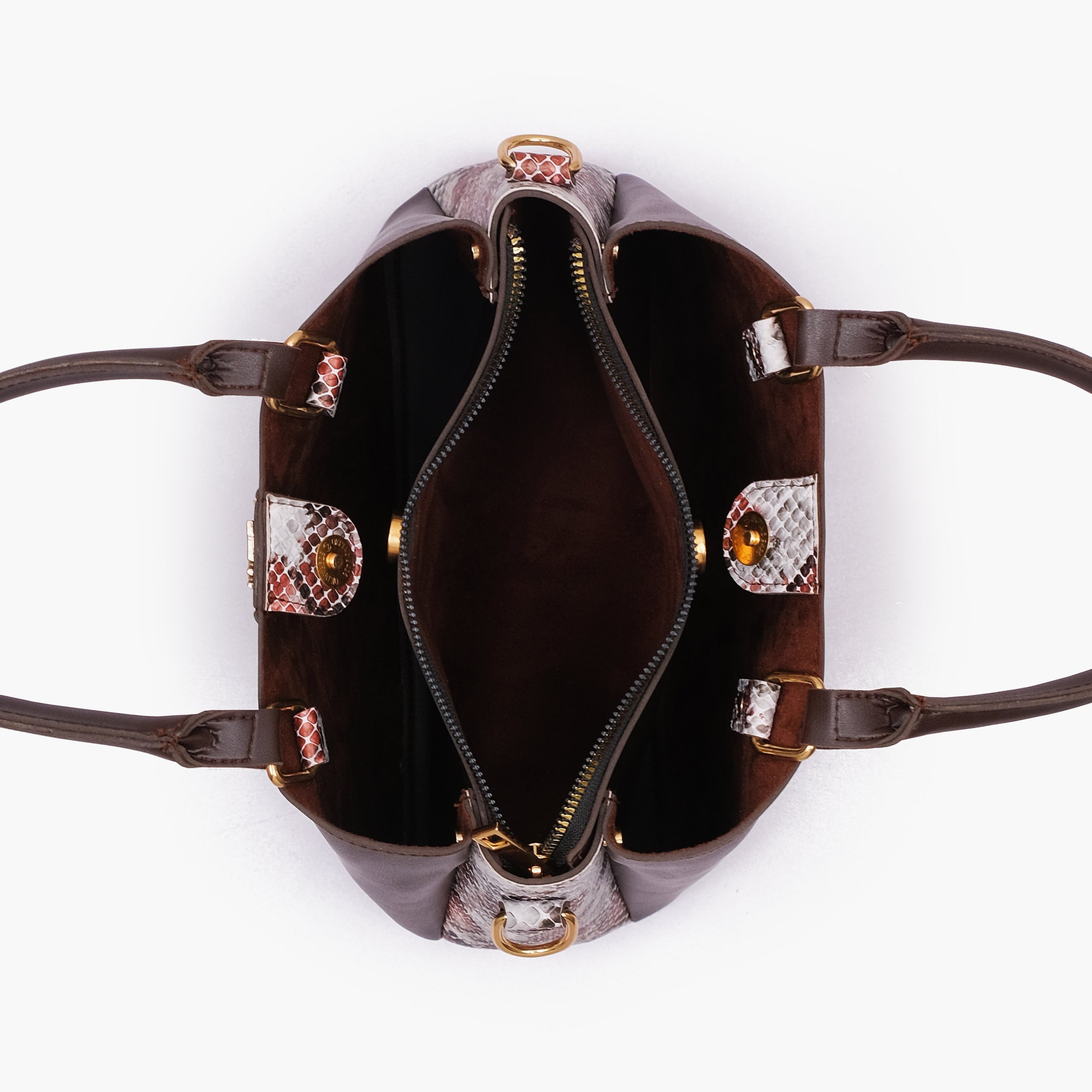 Dark brown the daily tote bag