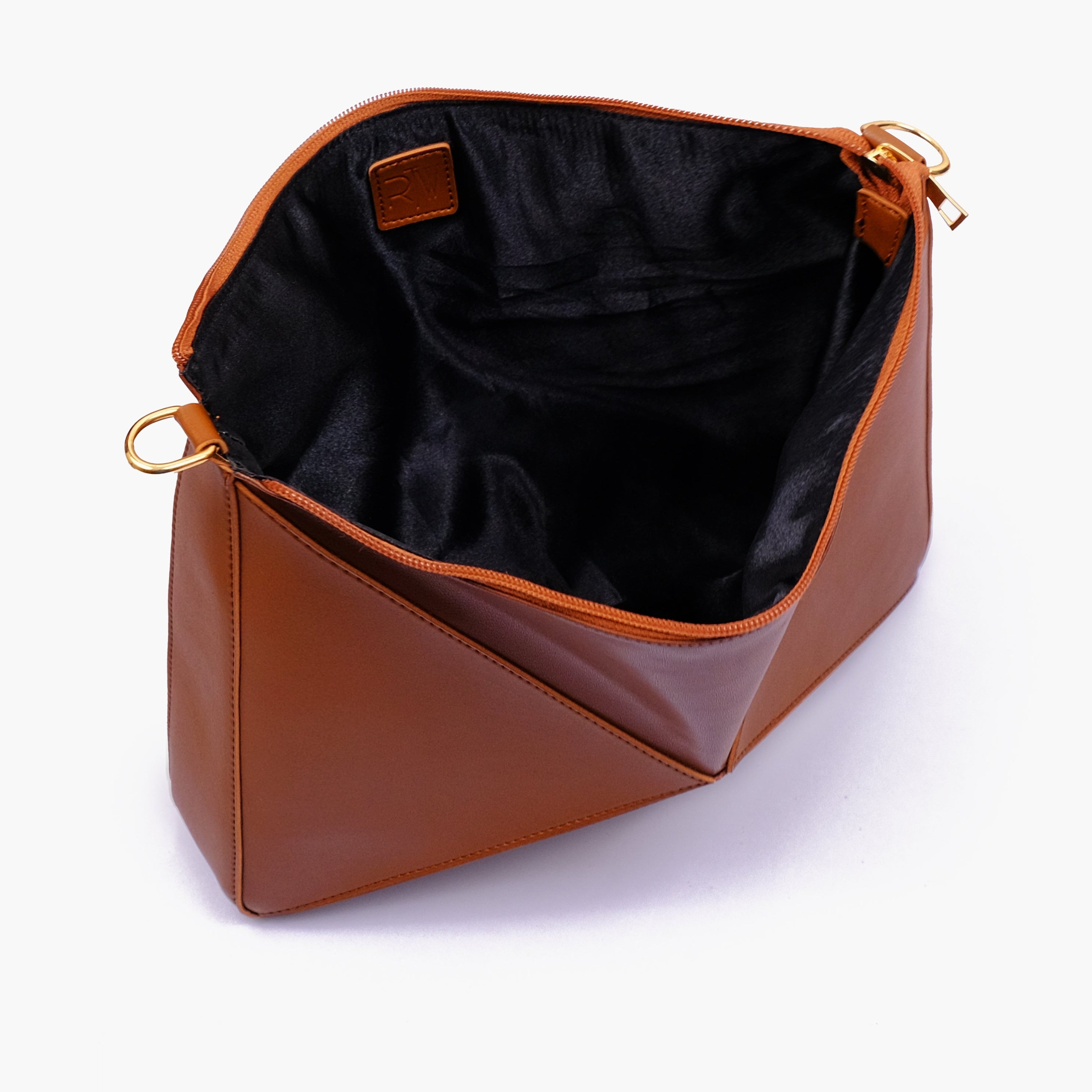 Brown triangle flex bag