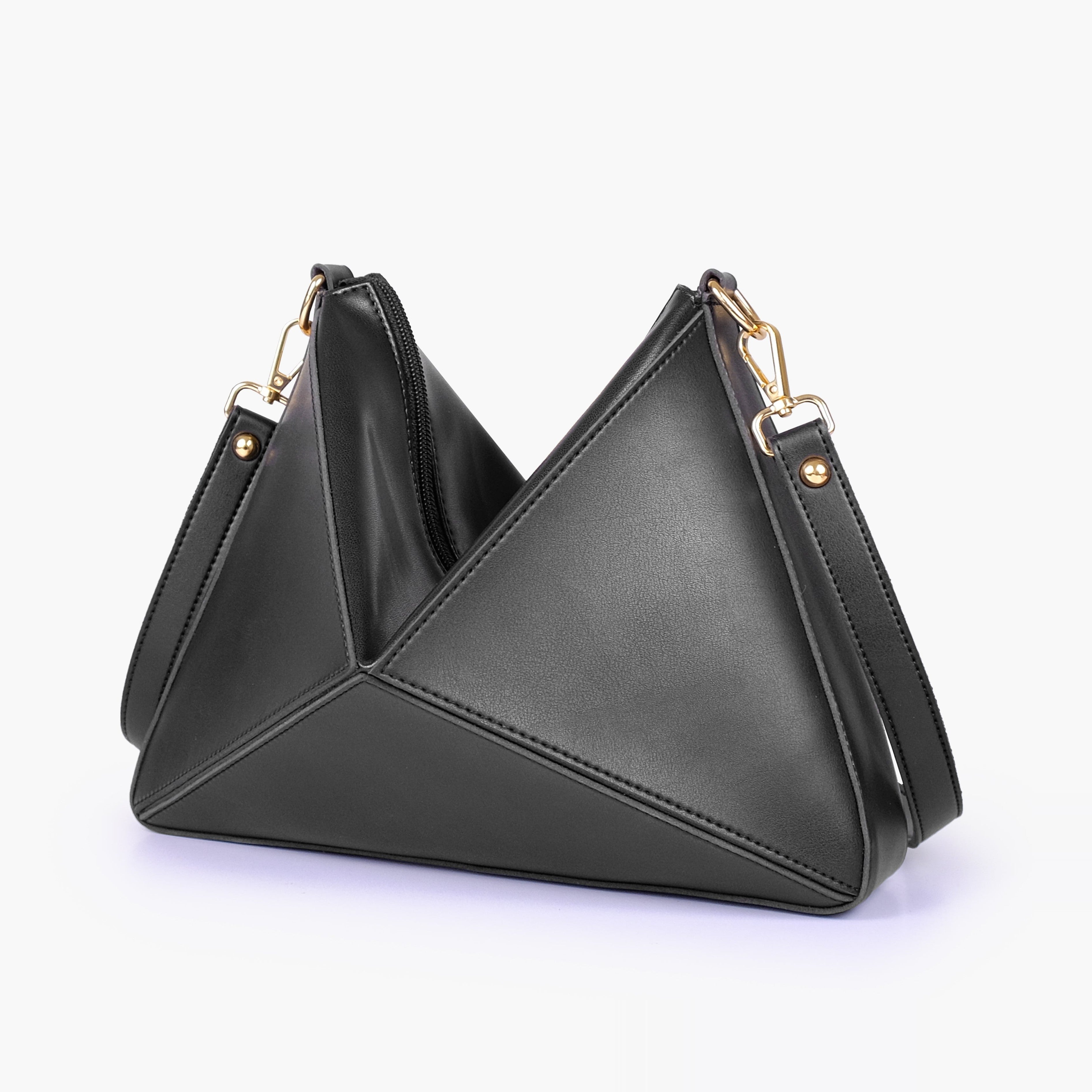 Black triangle flex bag