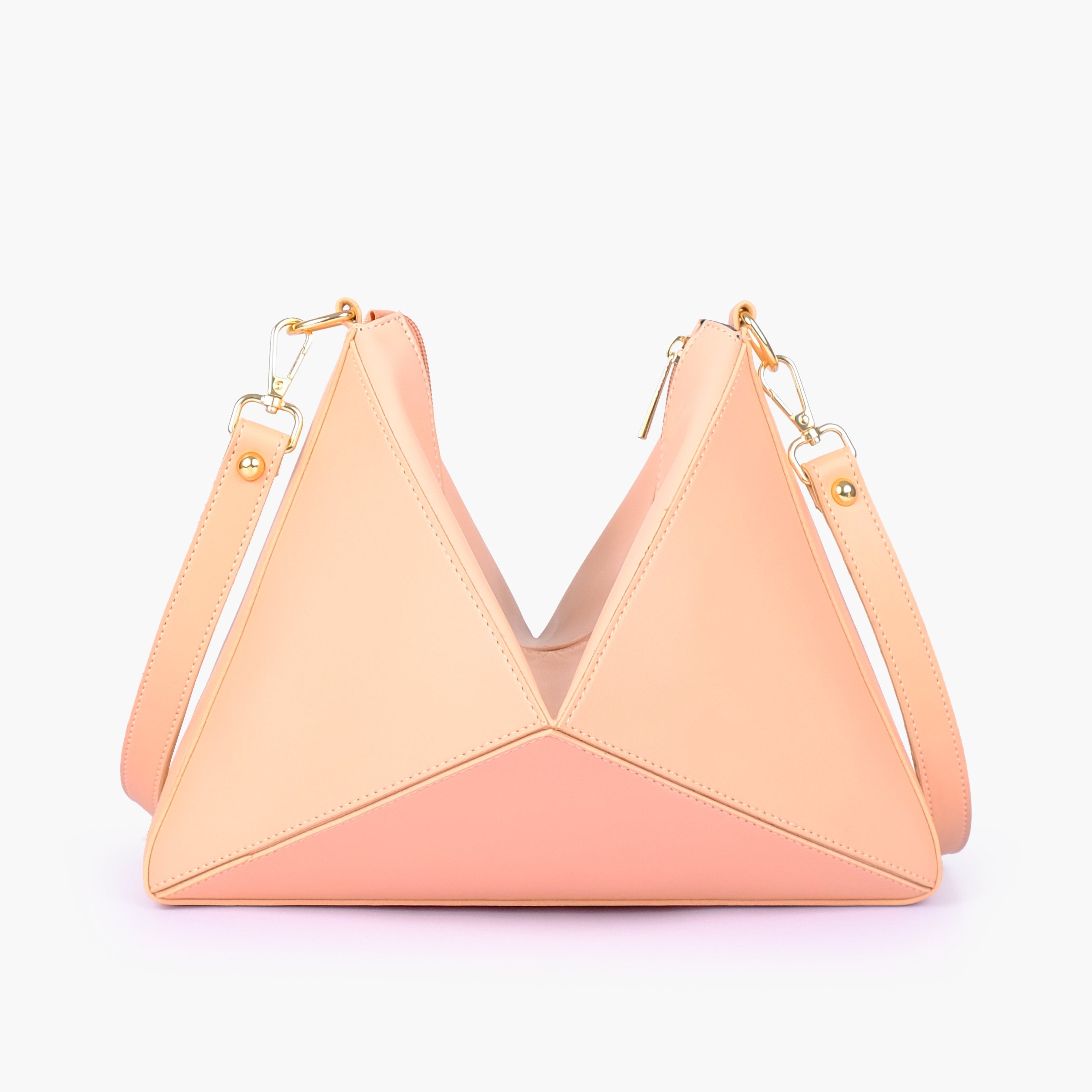 Peach triangle flex bag