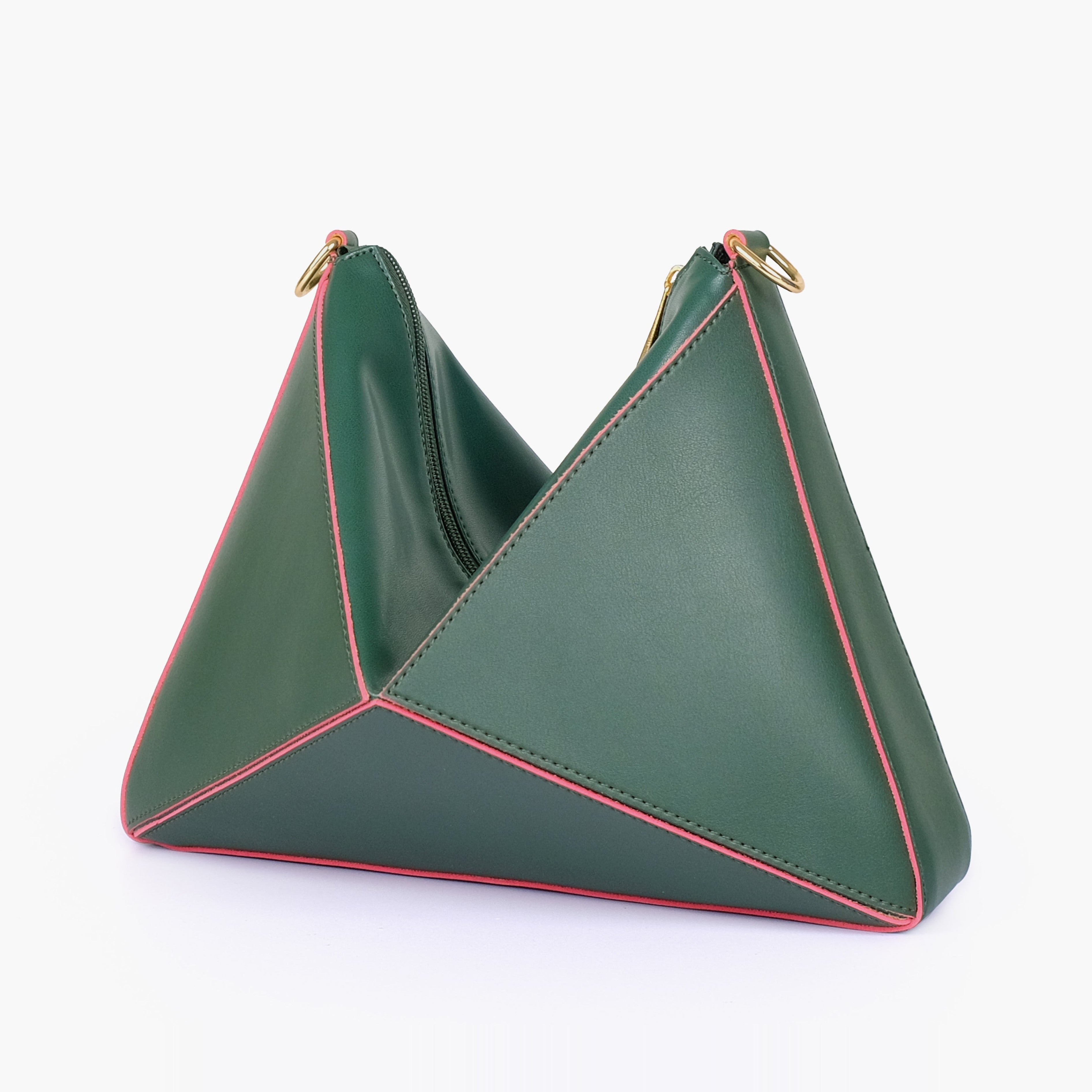 Army green triangle flex bag
