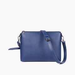 Blue two-piece floral tote