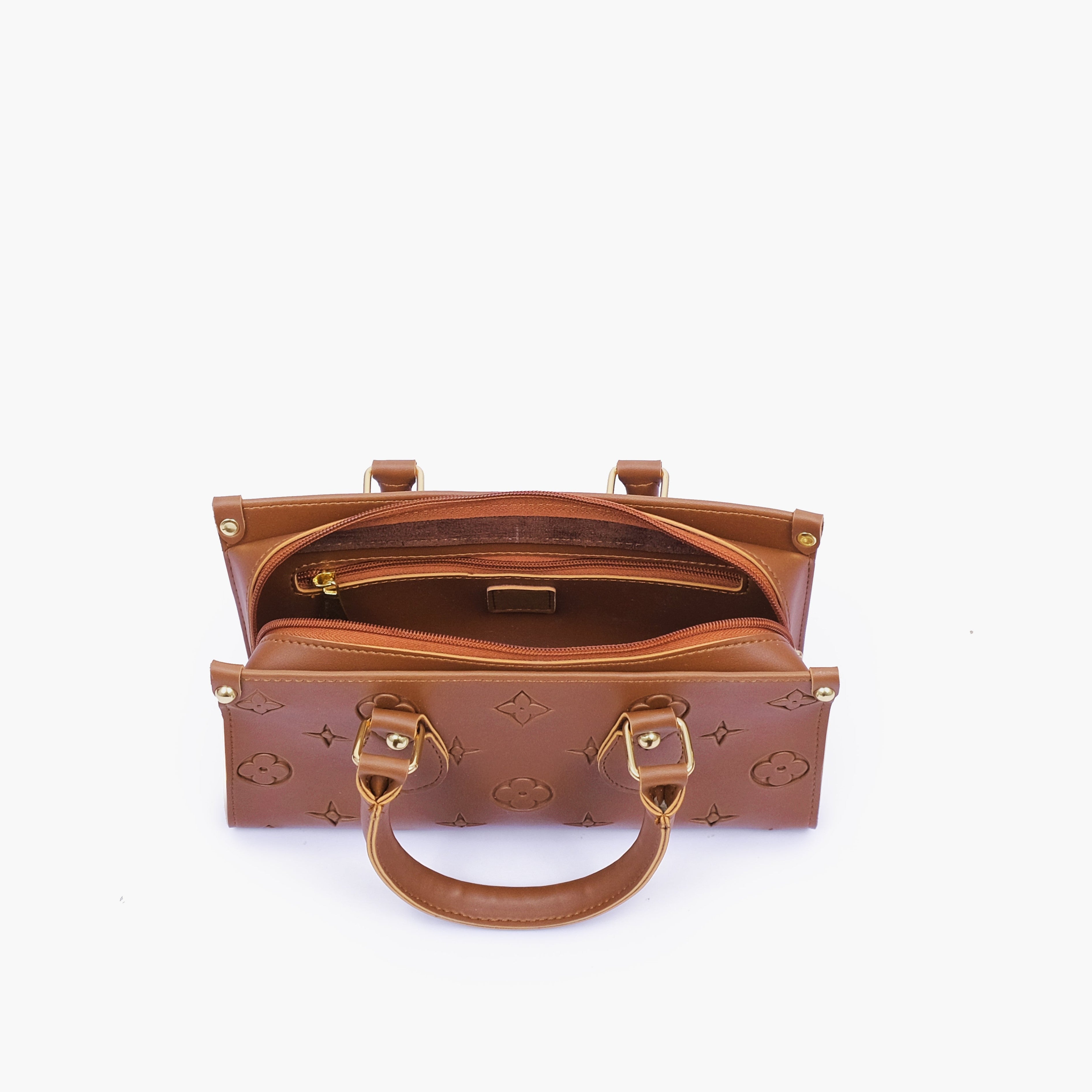 Brown on-the-go mini bag