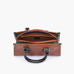 Brown and black on-the-go mini bag